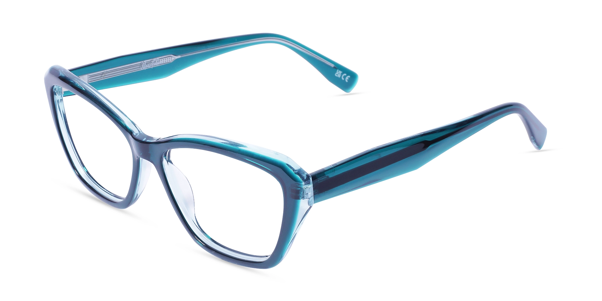 Square Blue Glasses