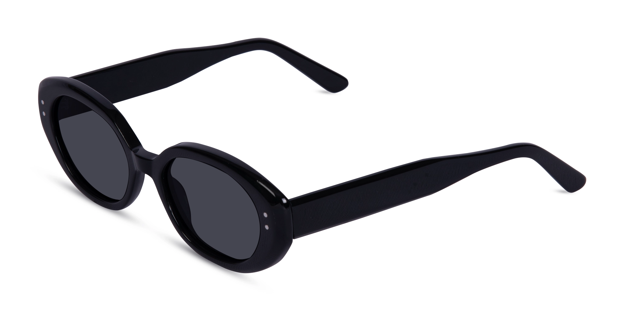 Black Oval Sunglasses-1
