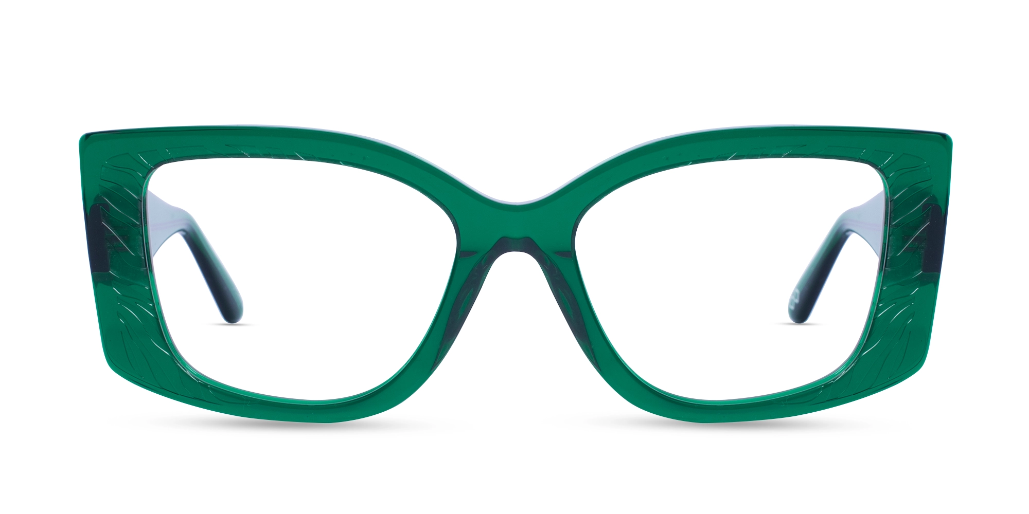 Emerald Green Oversized Eyeglasses-1