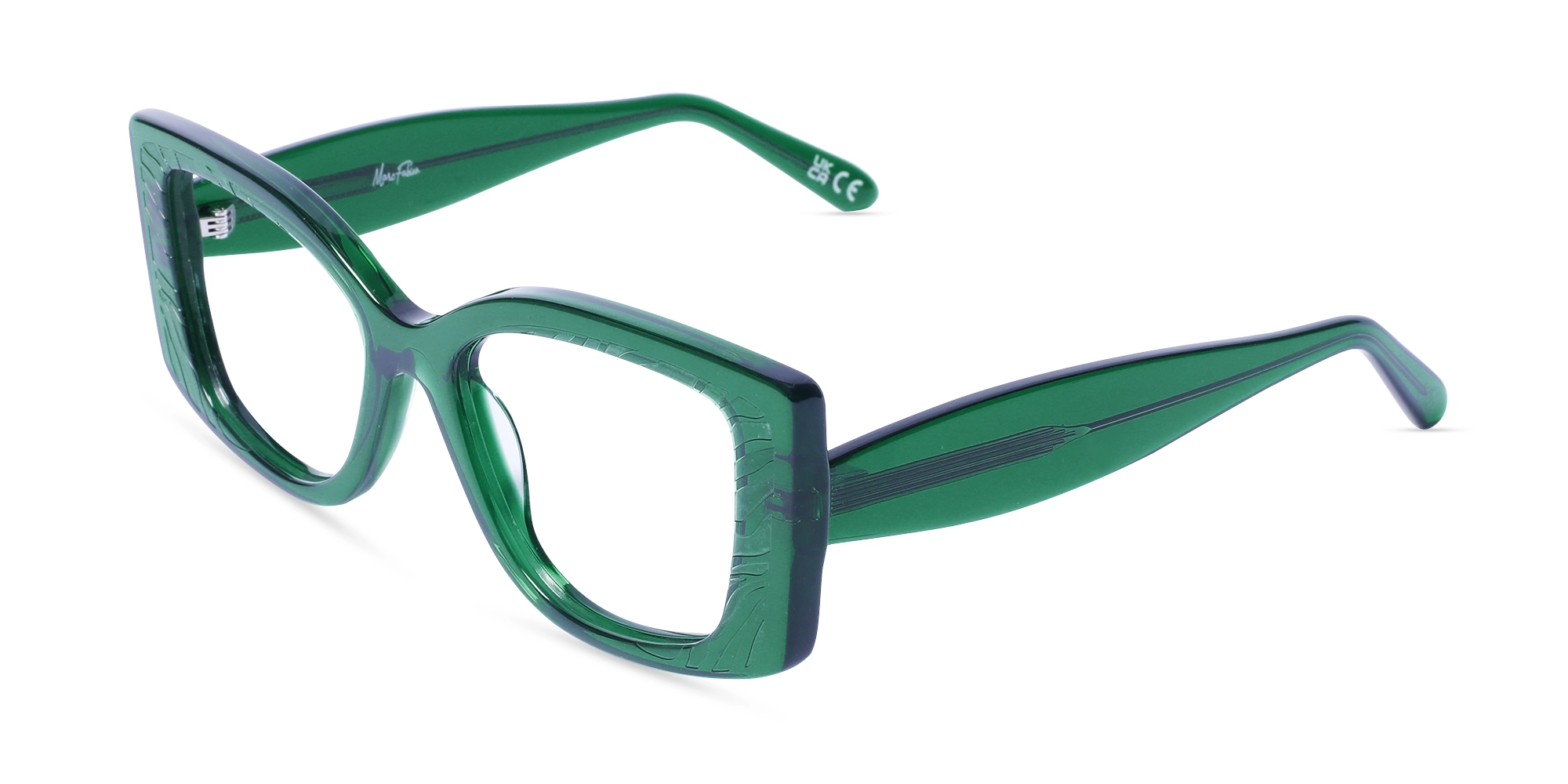 Emerald Green Oversized Eyeglasses-1