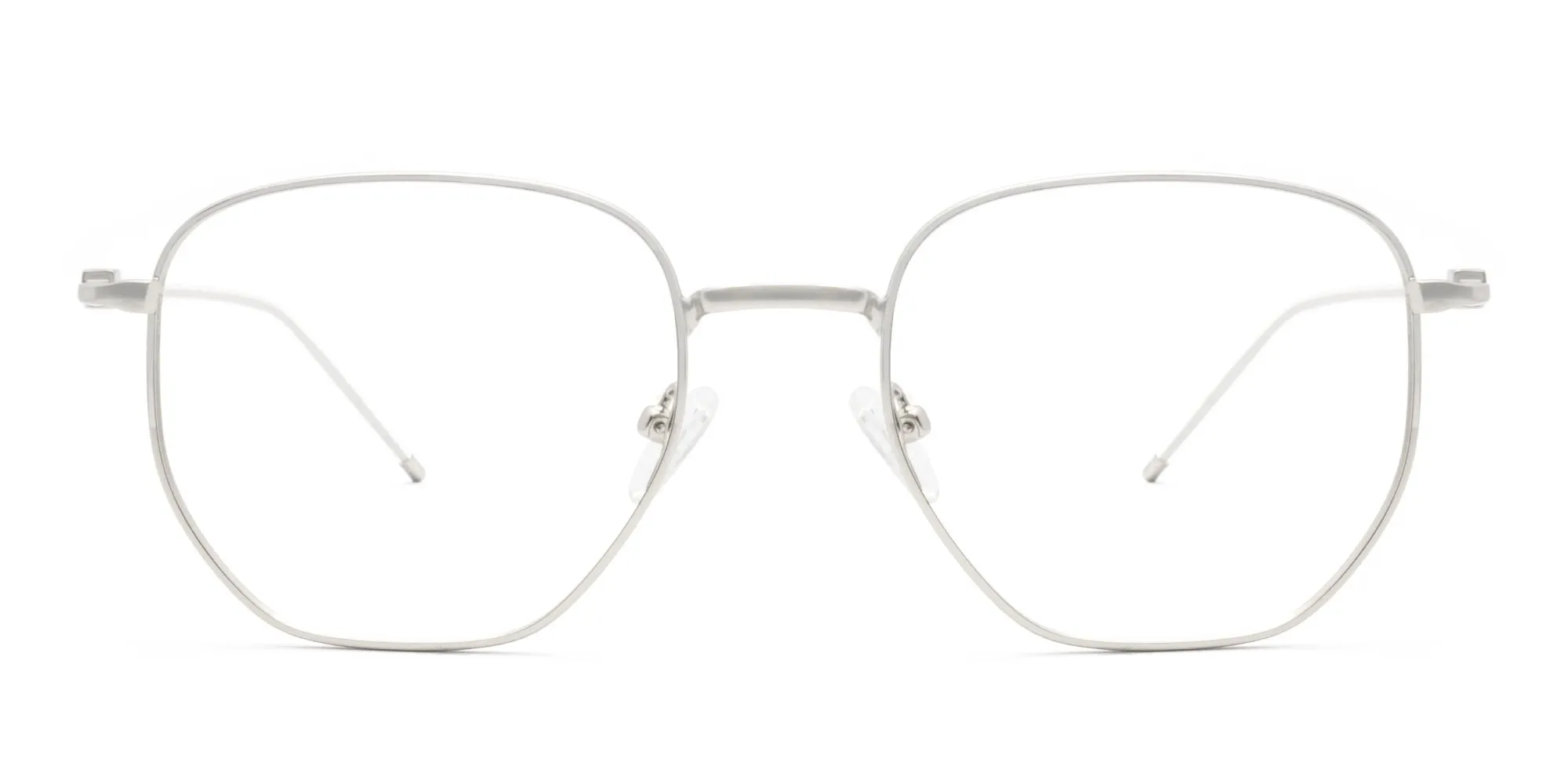 Silver Hexagon Glasses-2