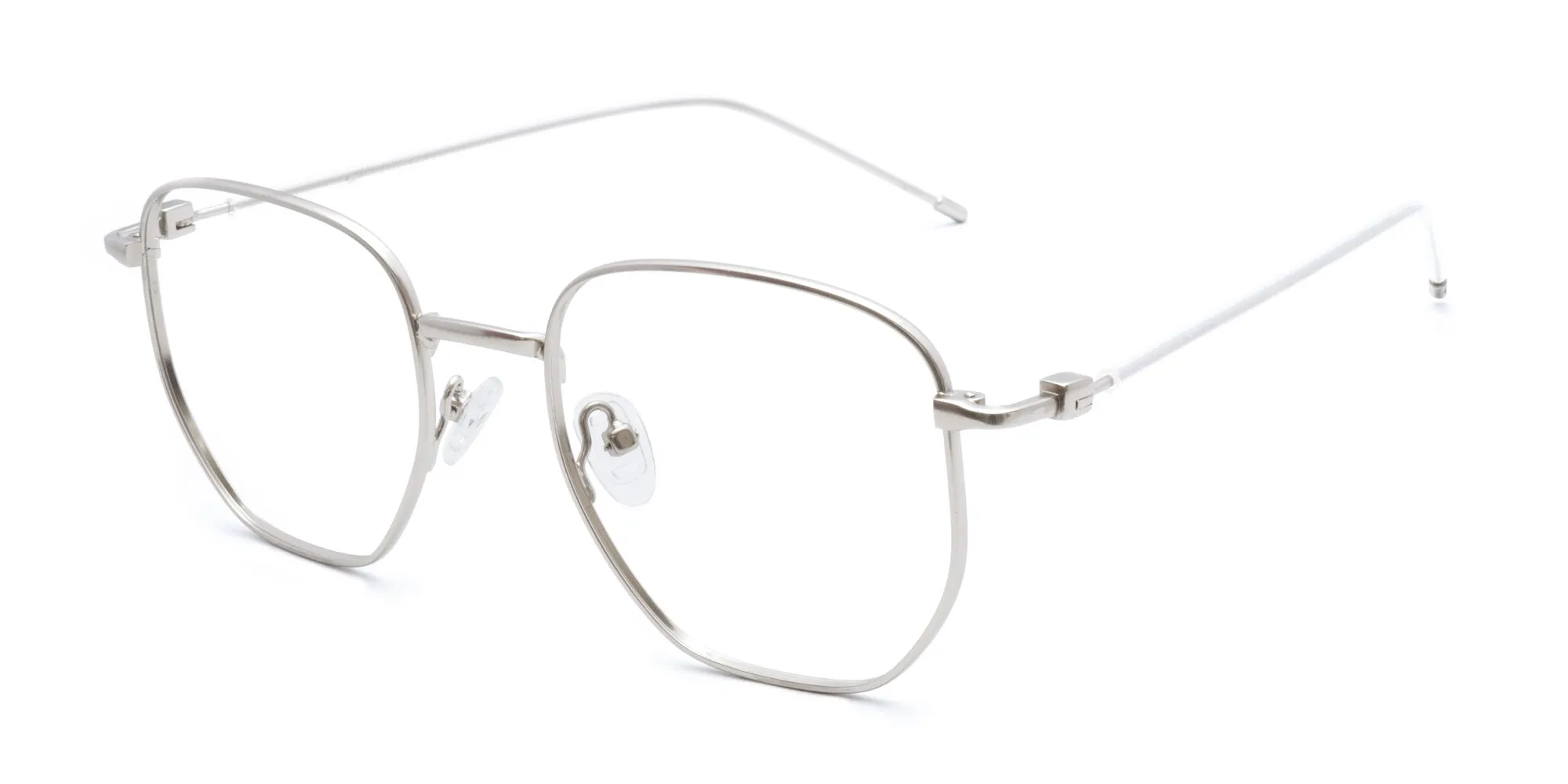 Silver Hexagon Glasses-2