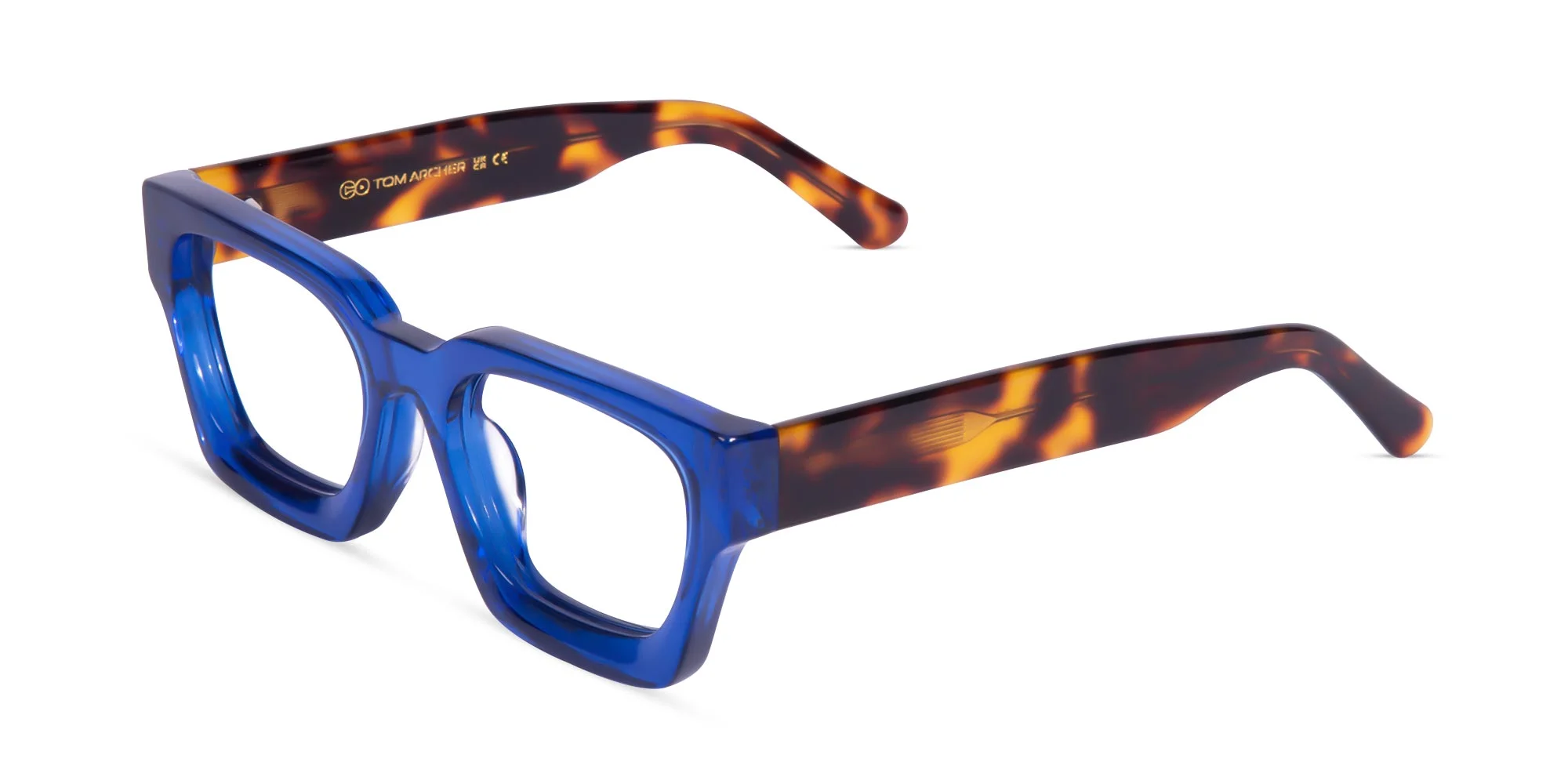 Blue Square Frame Glasses