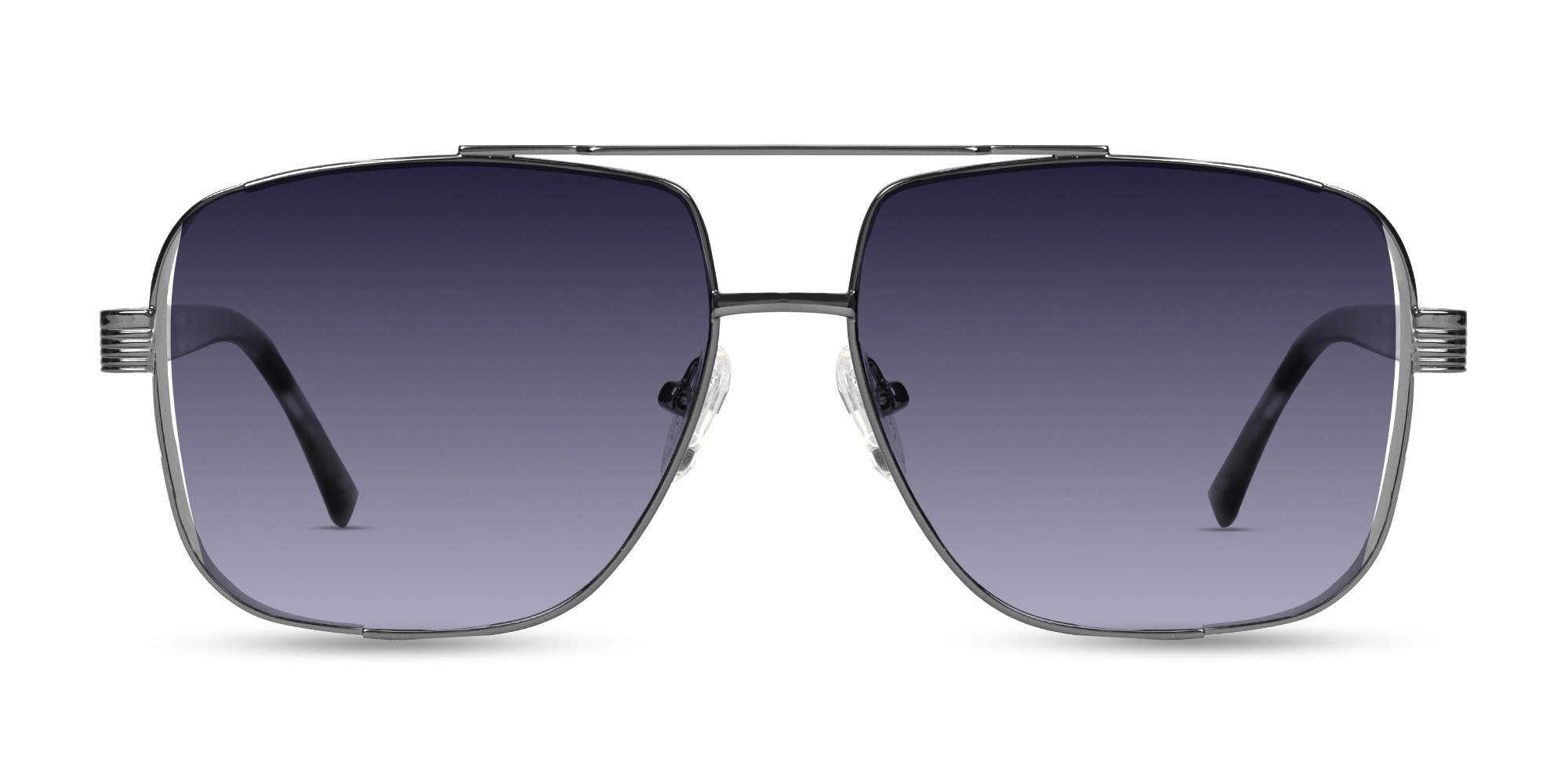 Gunmetal Double Bridge Sunglasses