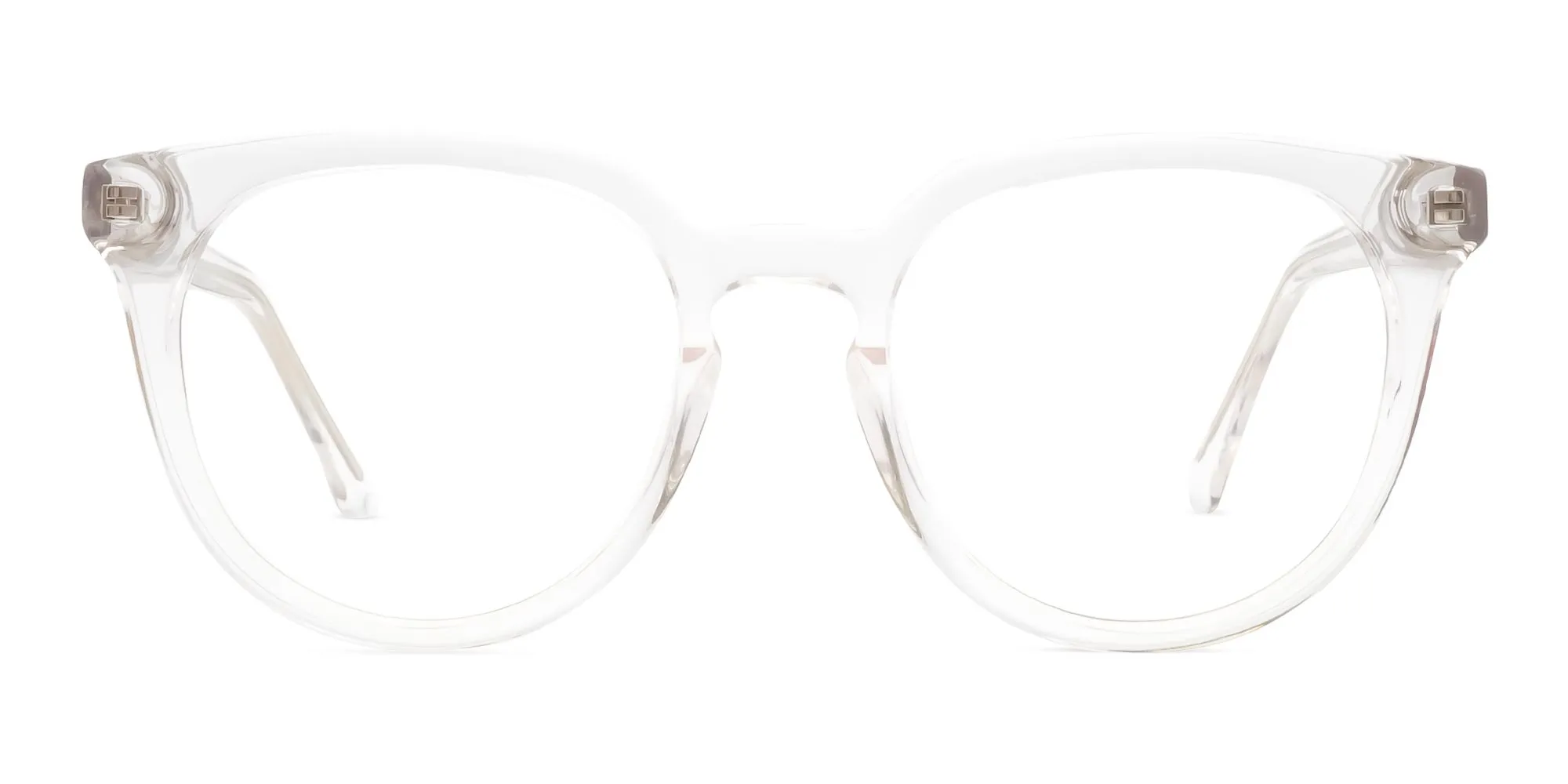 Transparent Frame Keyhole Glasses