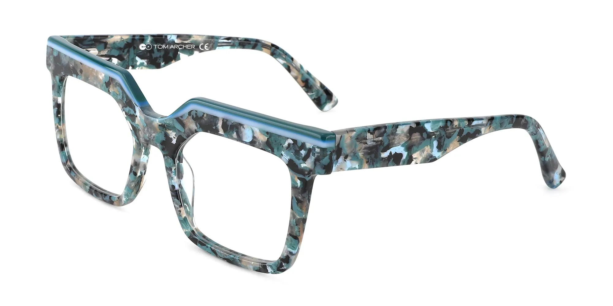 Designer Thick Frame Glasses