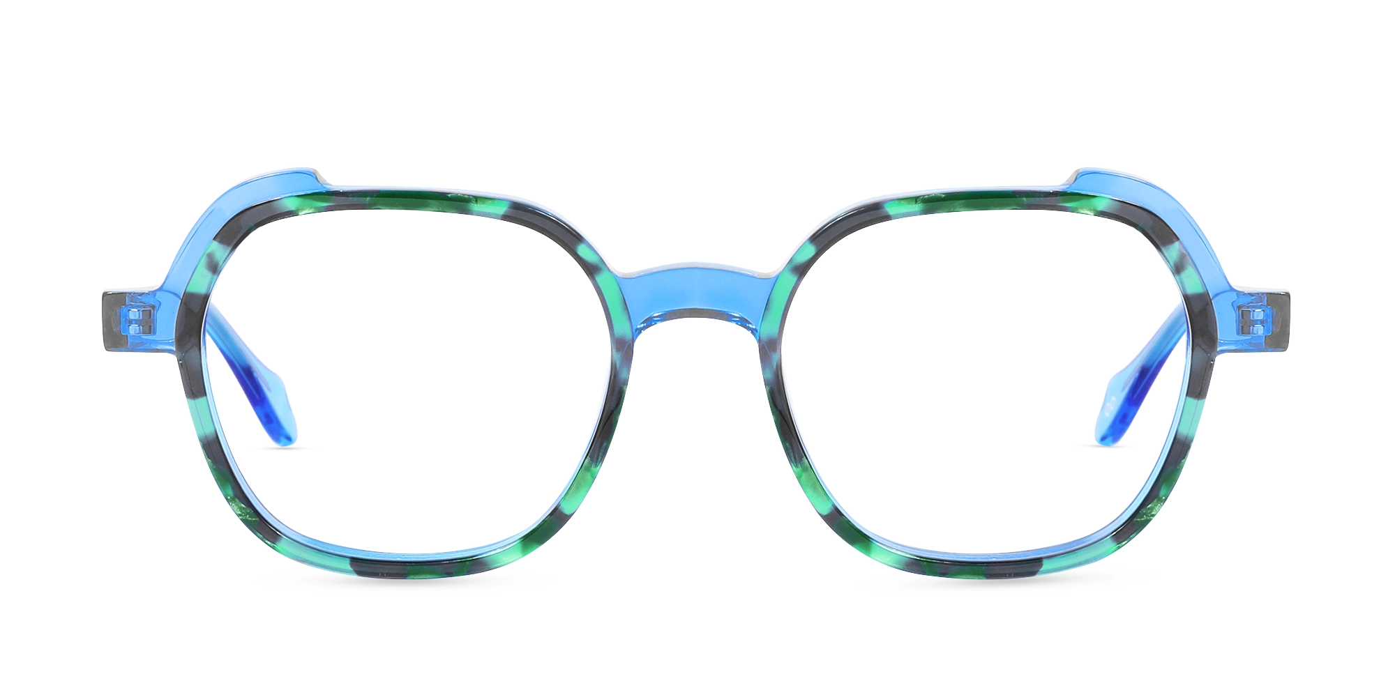 Marble & Blue Square Full Rim Glasses