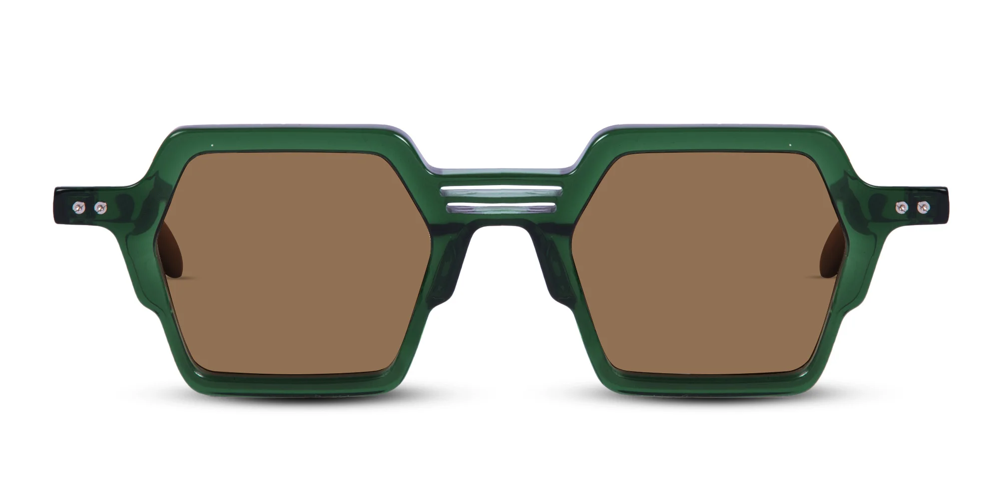 Green Frame Sunglasses-1