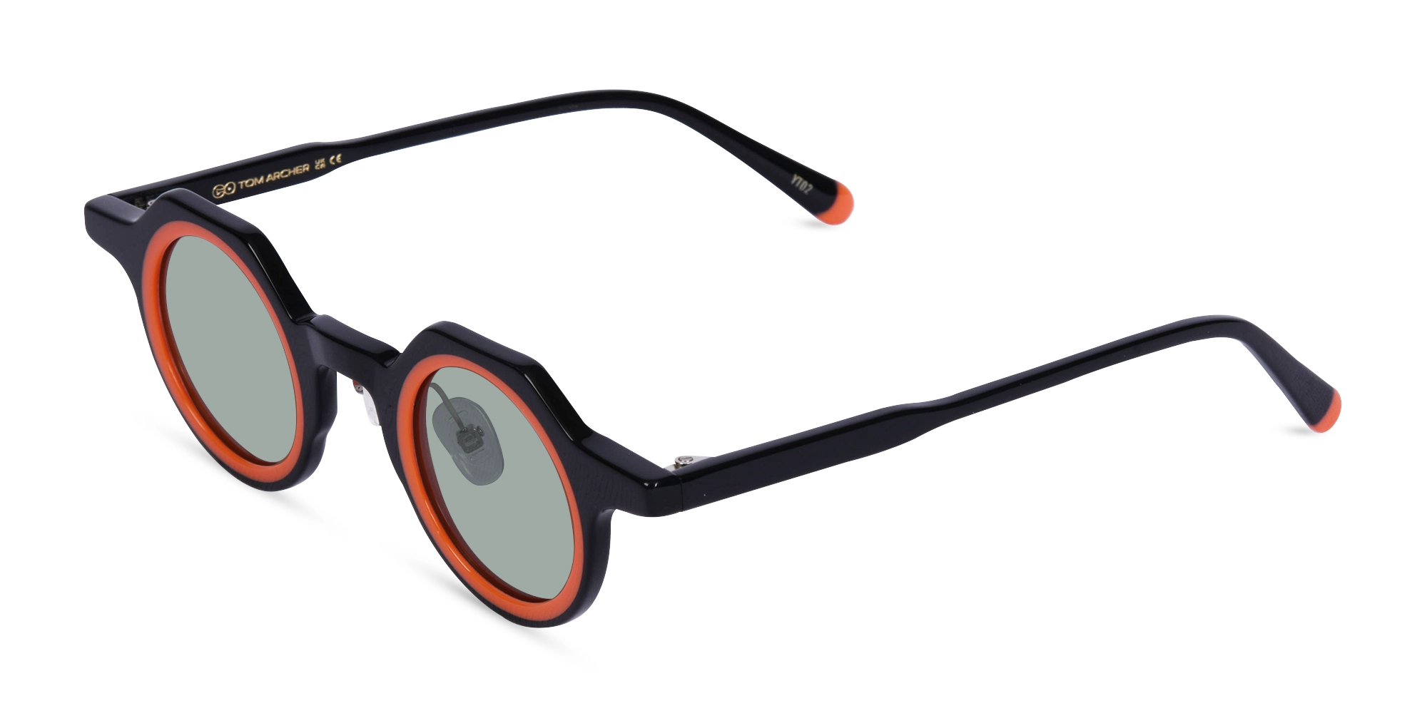 Black And Orange Sunglasses-1