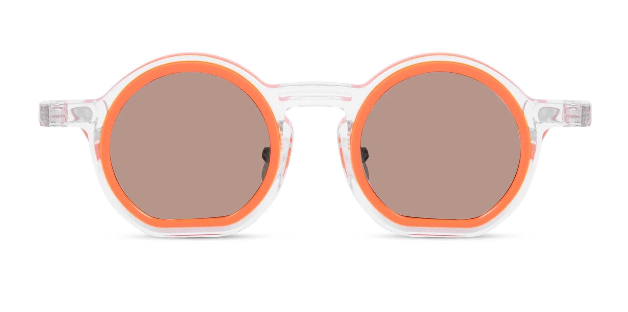 Orange Round Sunglasses