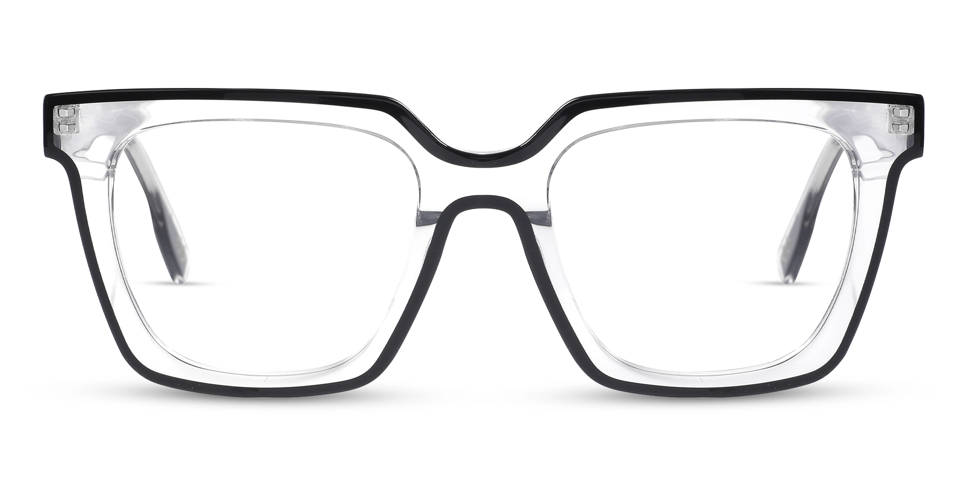 Clear Black Unisex Glasses