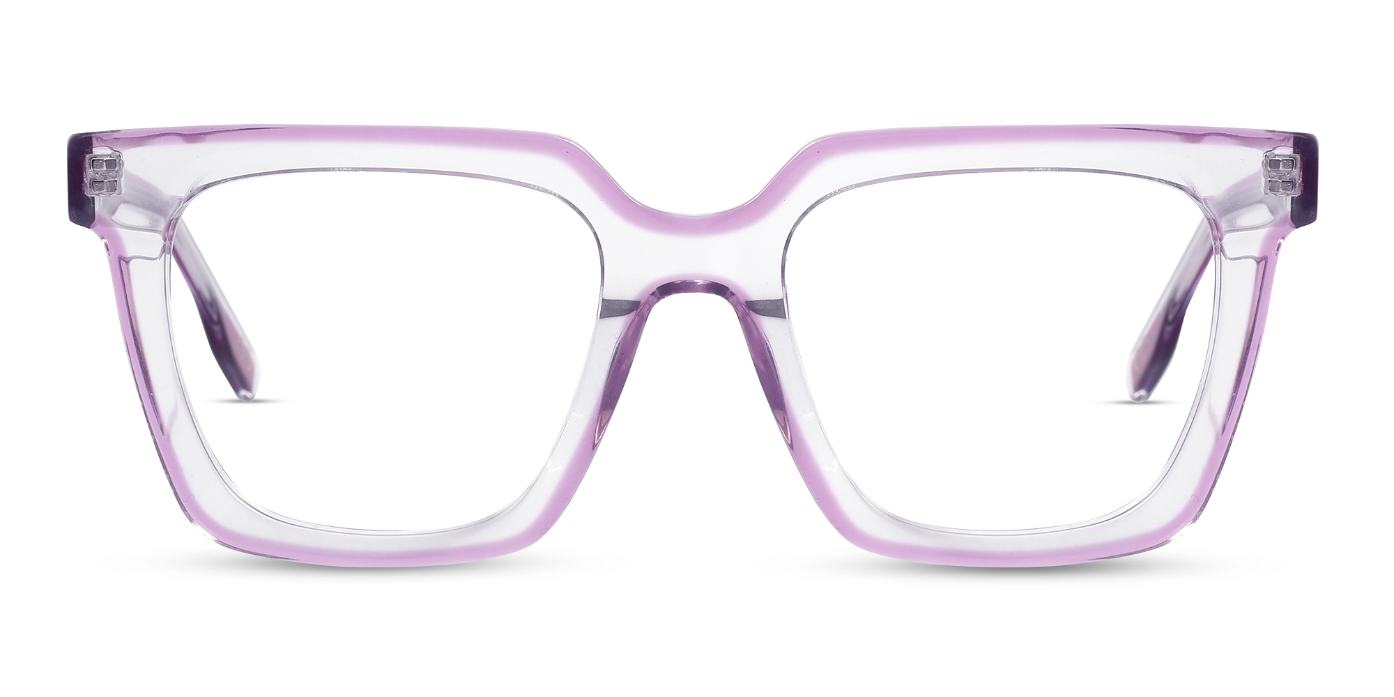 Pink Square Unisex Glasses