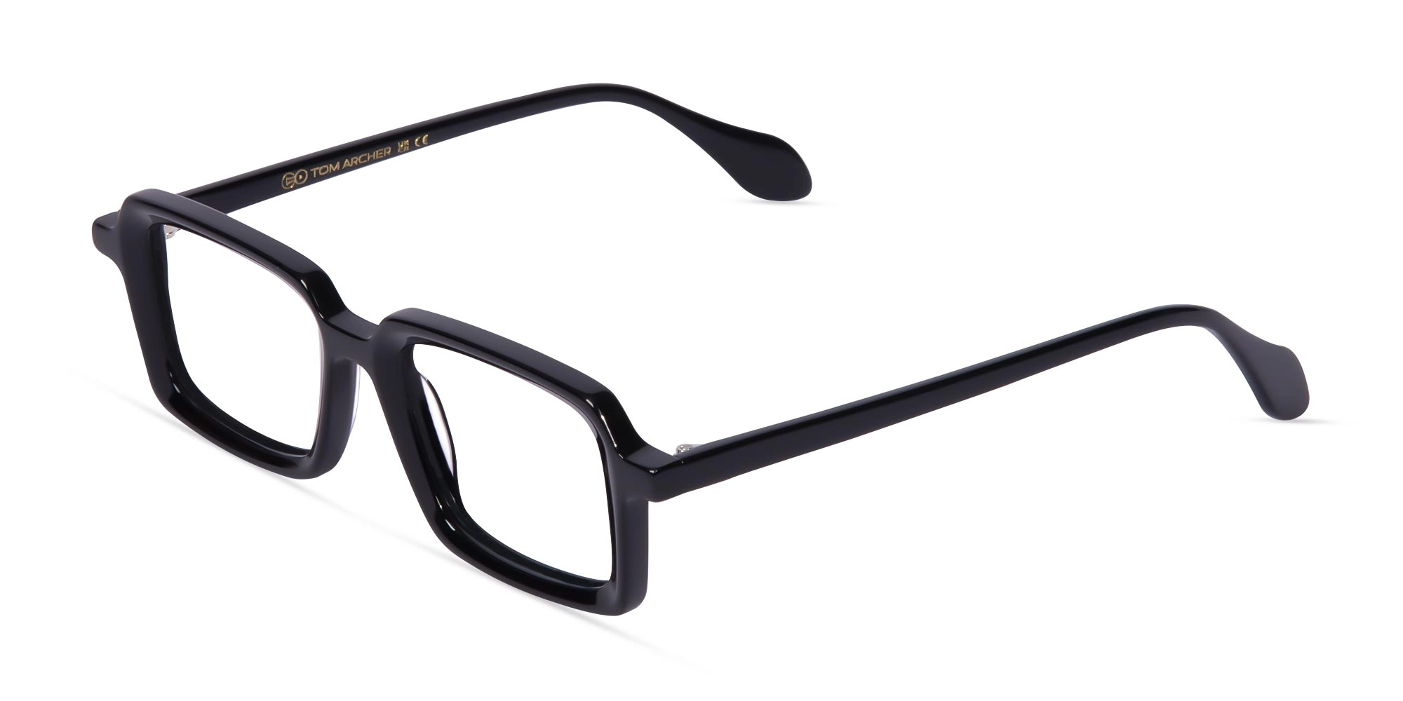 Black Rectangular Eyeglasses- 1