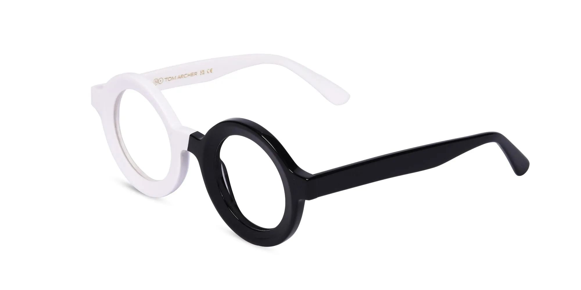 Black And White Eyeglass Frames