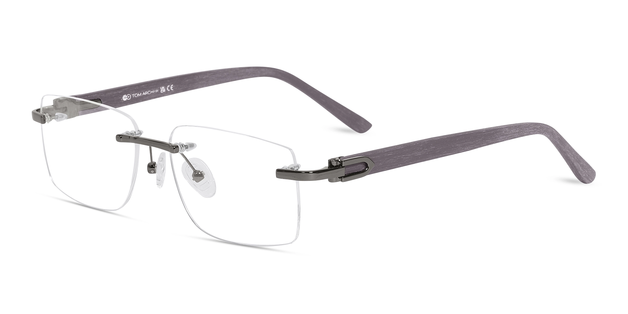 Rimless Rectangle Eyeglasses 1