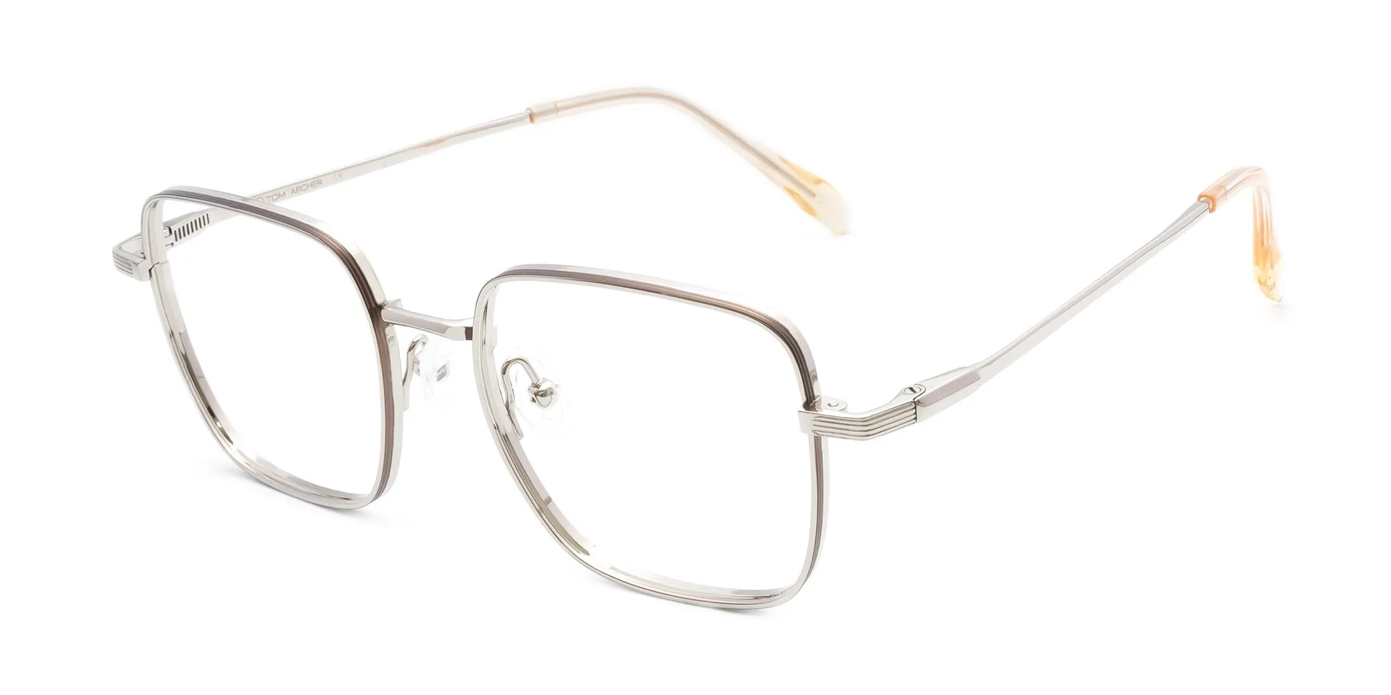 Silver Wire Frame Glasses-2