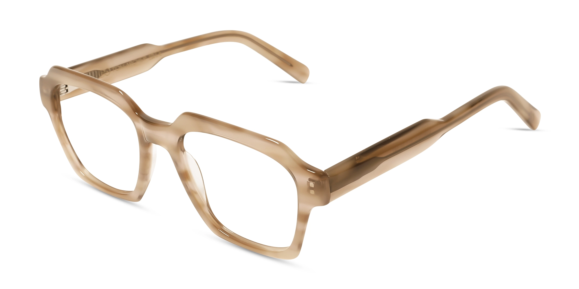 Veined Brown Marble Glasses 1