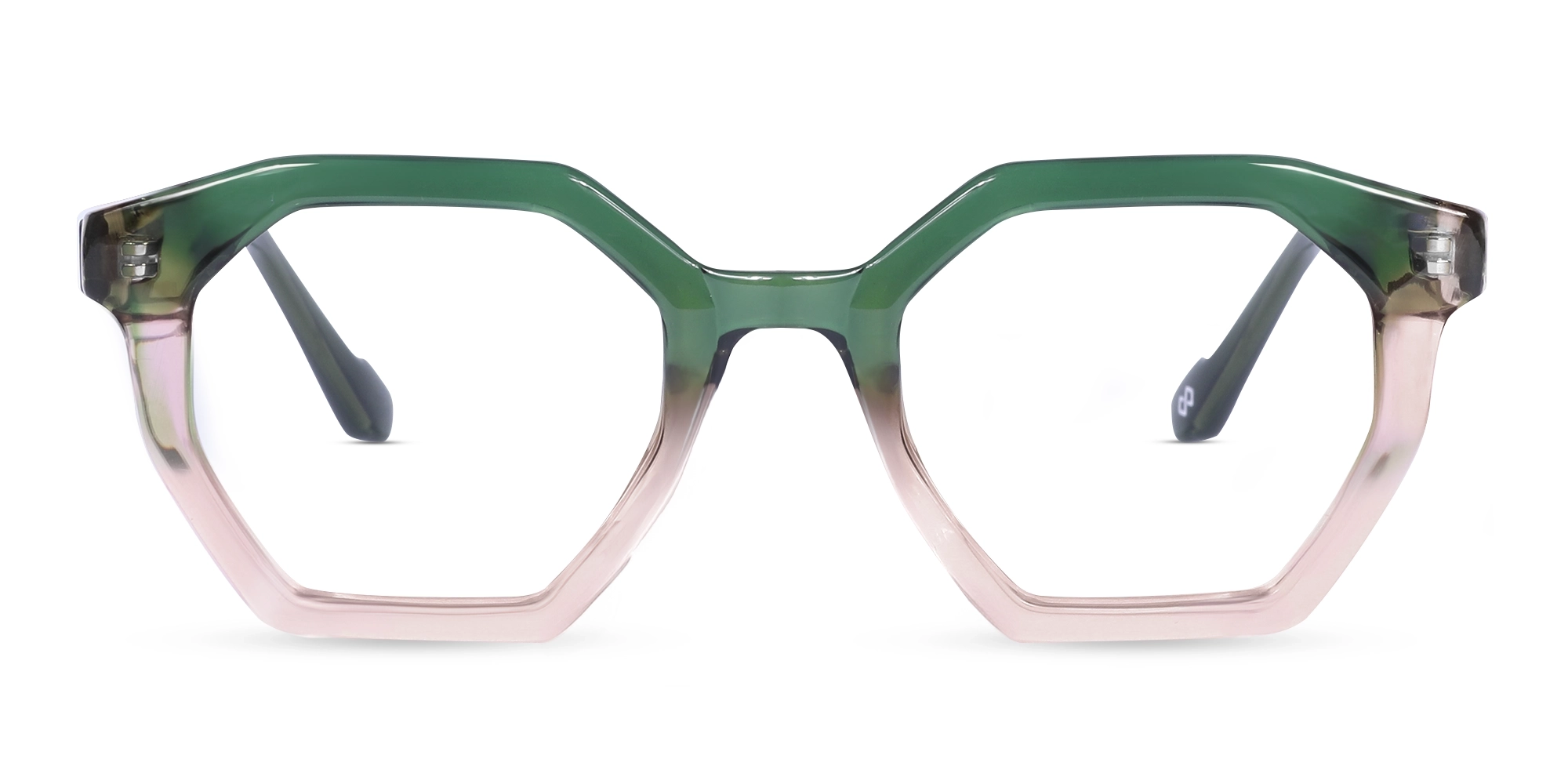 Green & Peach Glasses 1