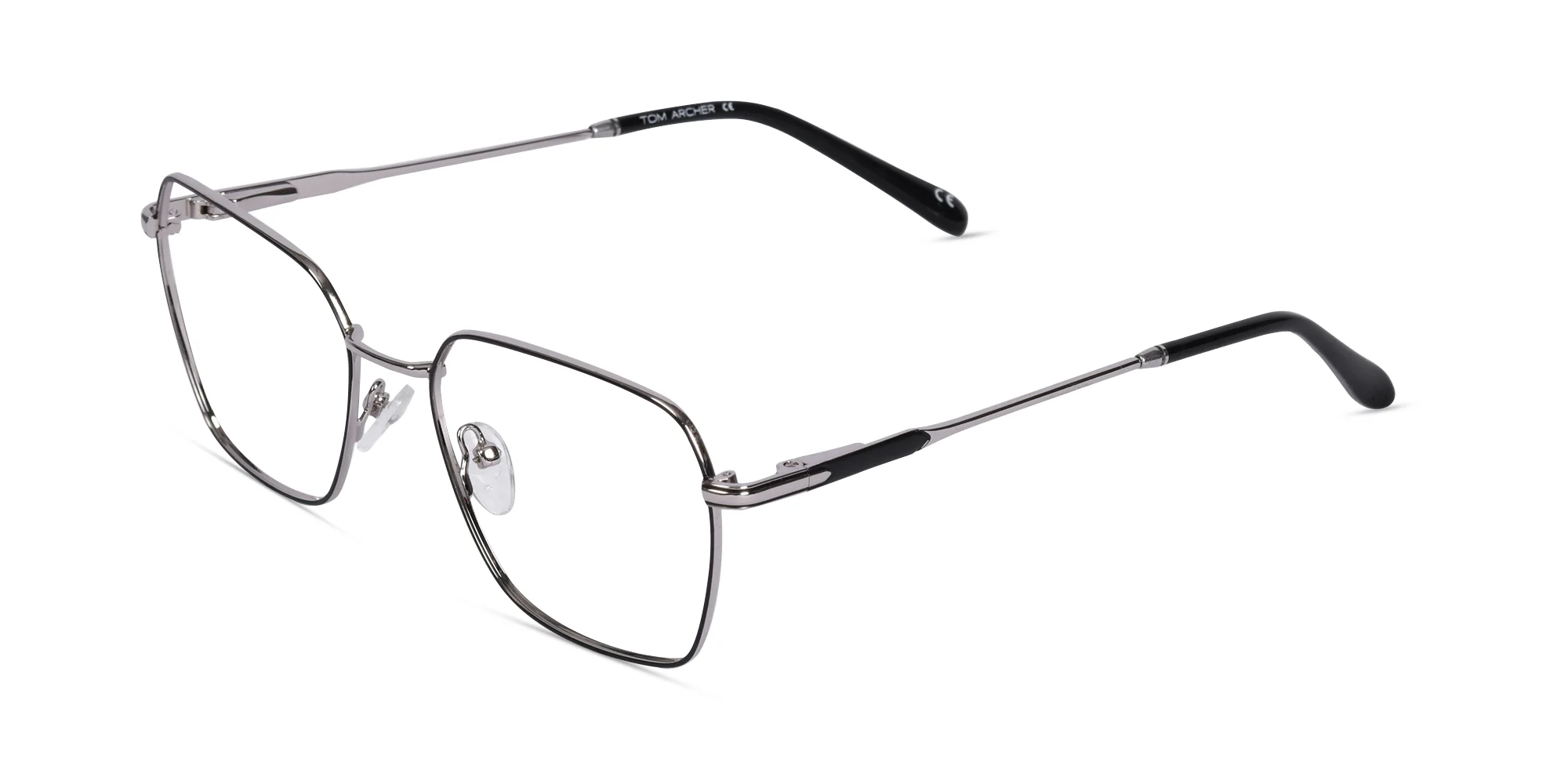 Silver Metal Eyeglass Frames-1