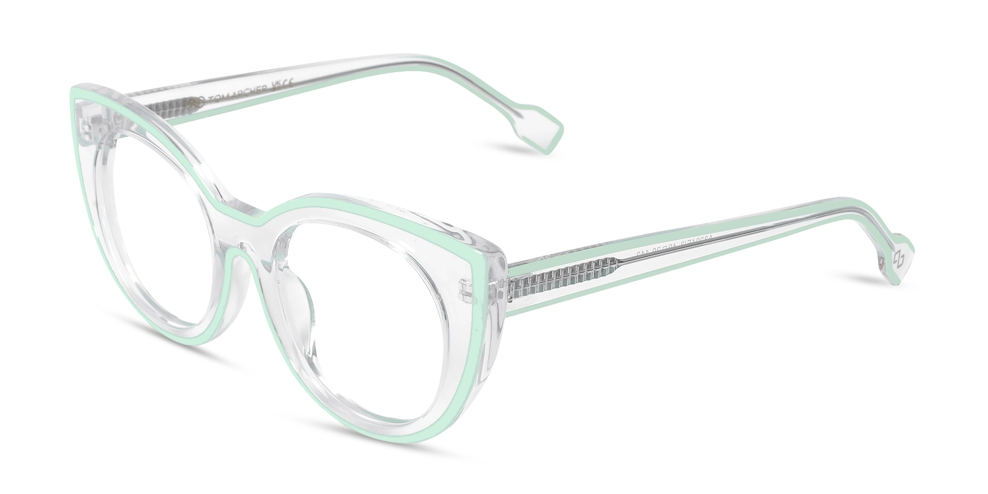 Green Cat eye Glasses