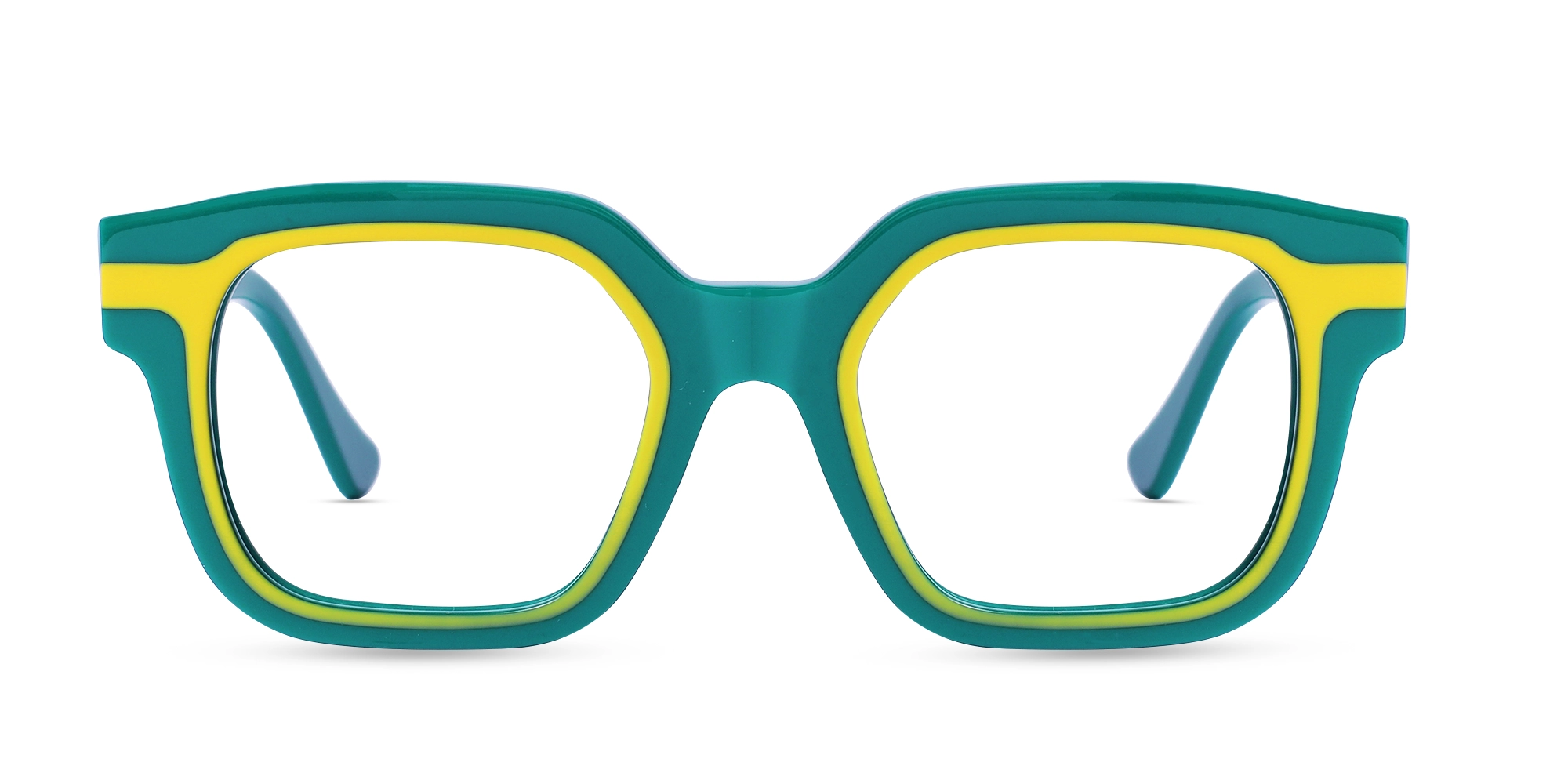 Green Thick Glasses