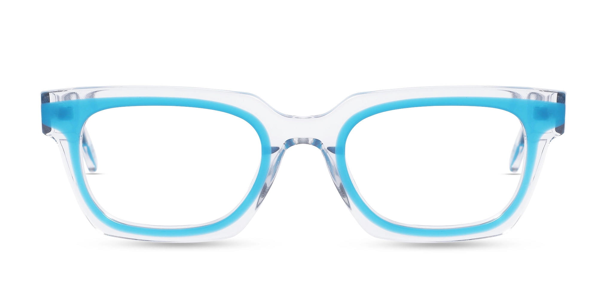 Blue Rectangle Eyeglasses