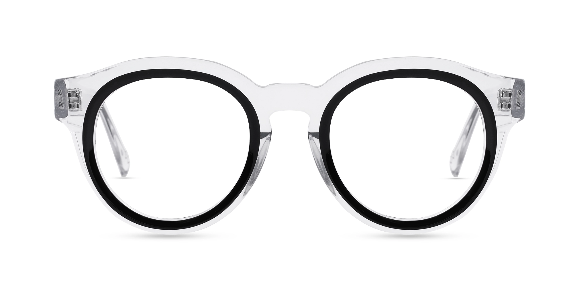 Black Oval Unisex Glasses