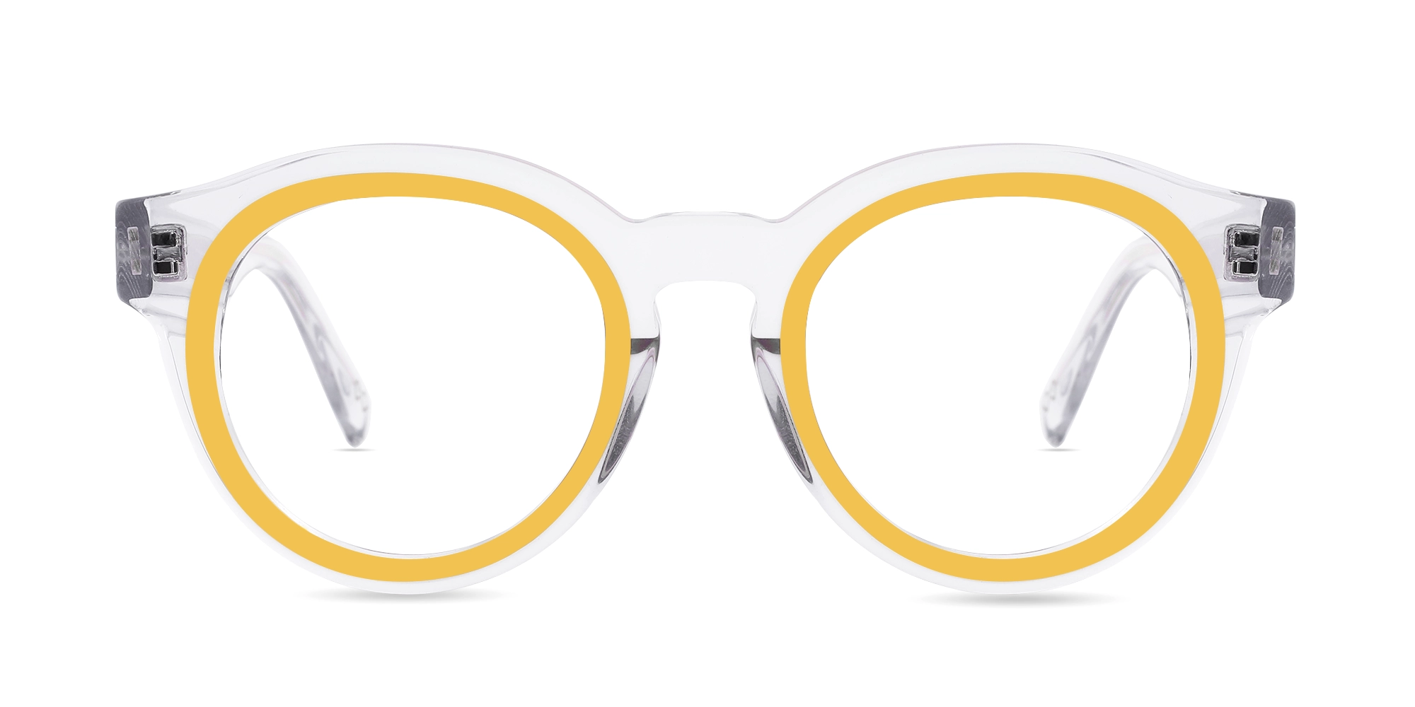 Yellow Oval Glasses