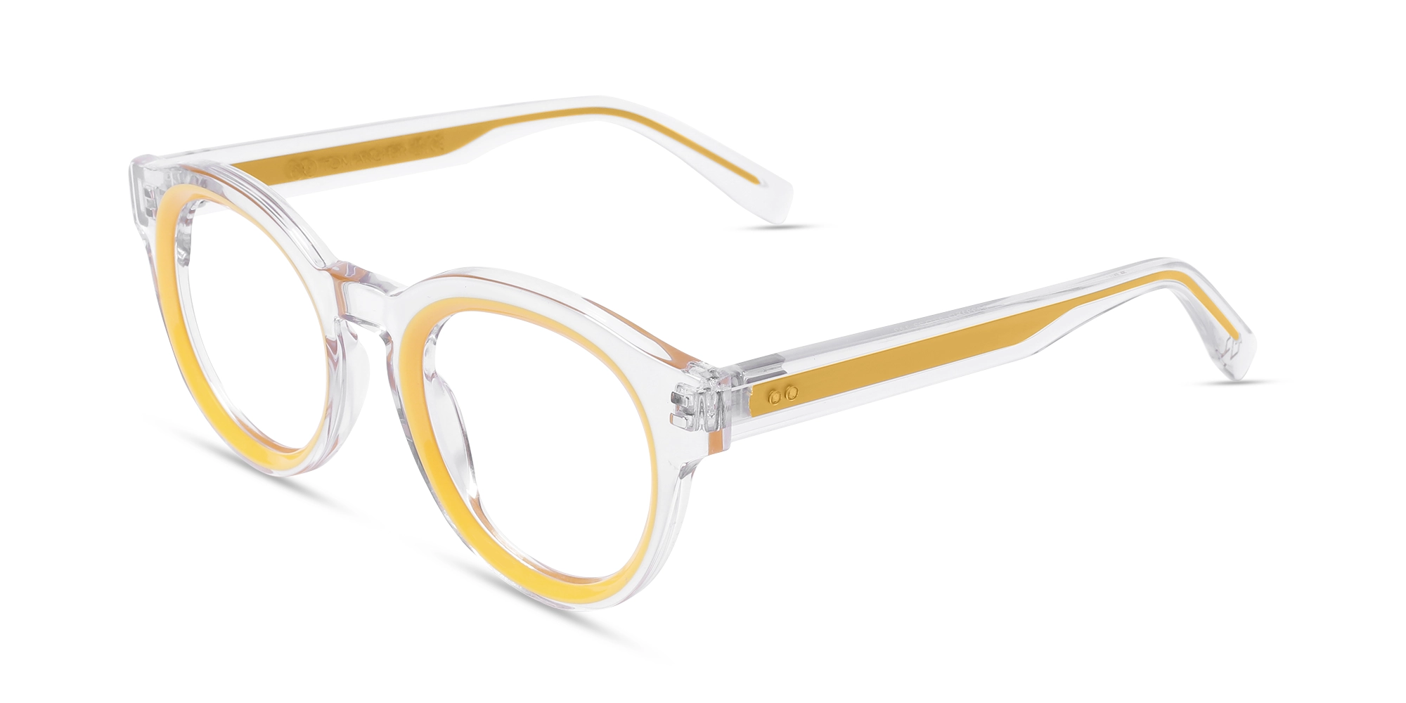 Yellow Oval Glasses