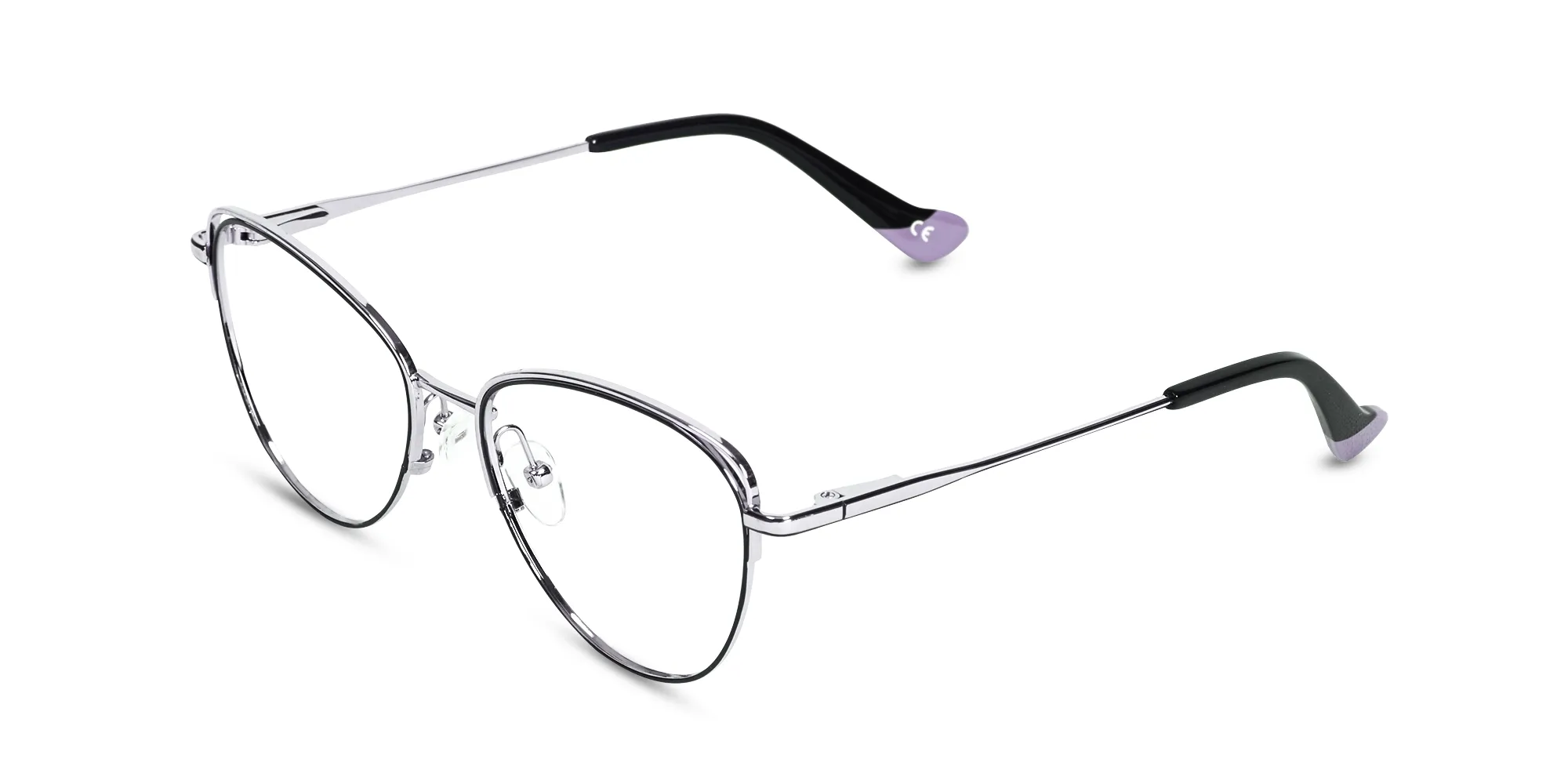 Metal Cat Eye Eyeglasses-1