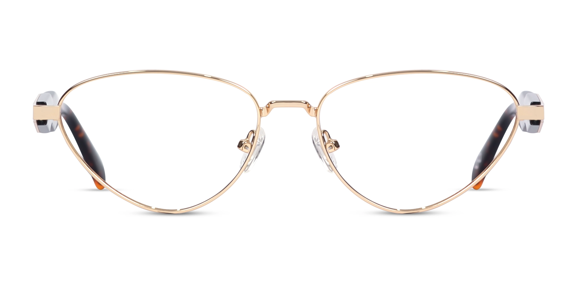Champagne Gold Cat-Eye Glasses For Women 1