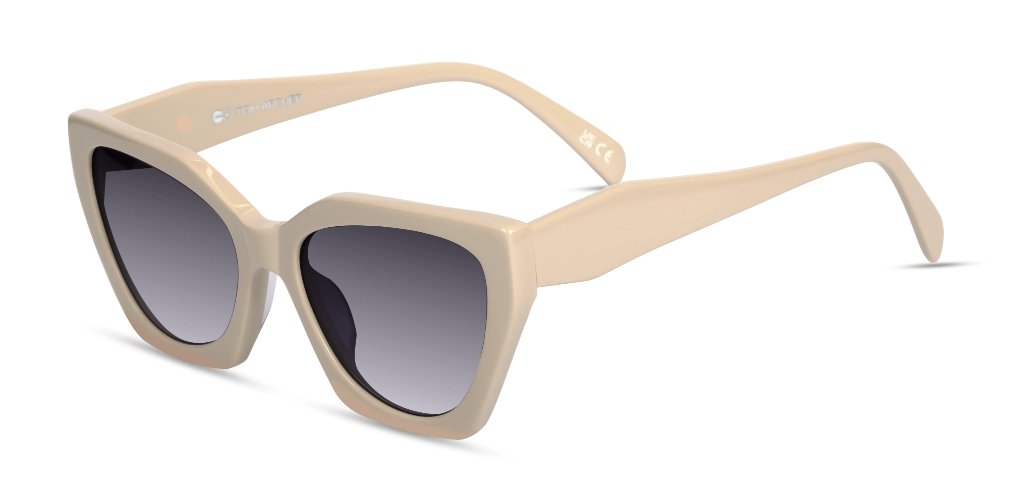 Bisque Cat-Eye Geometric Sunglasses-1