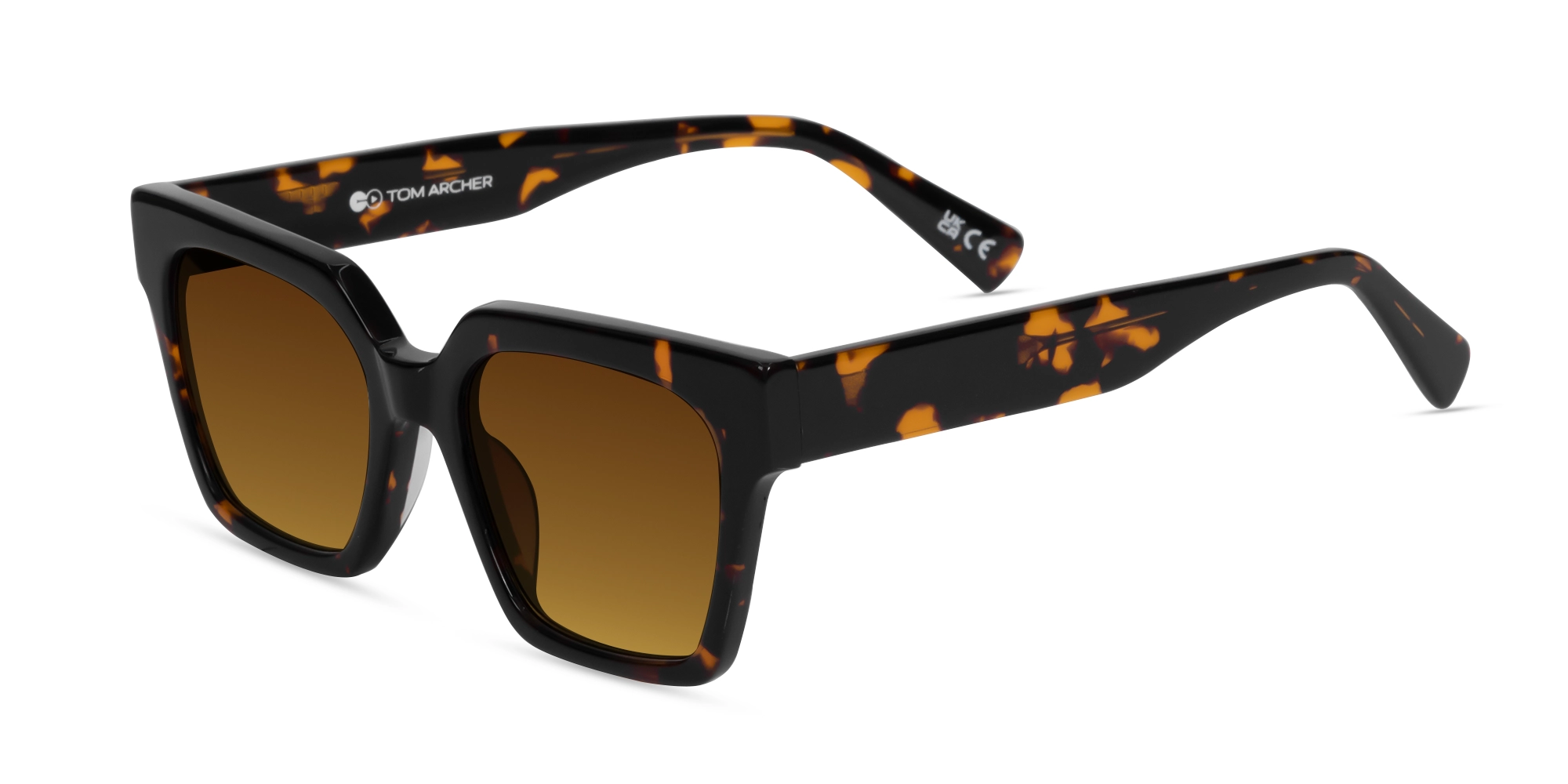 Honey Tortoise Square Sunglasses-1