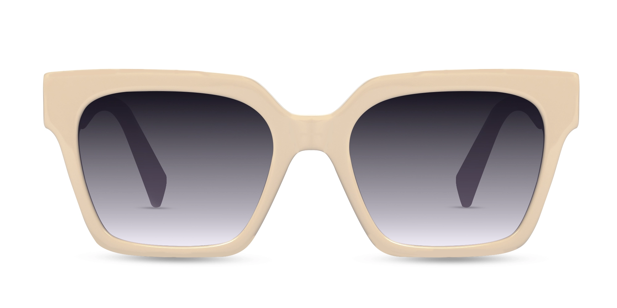 Bisque Acetate Square Full Rim Glasses-1
