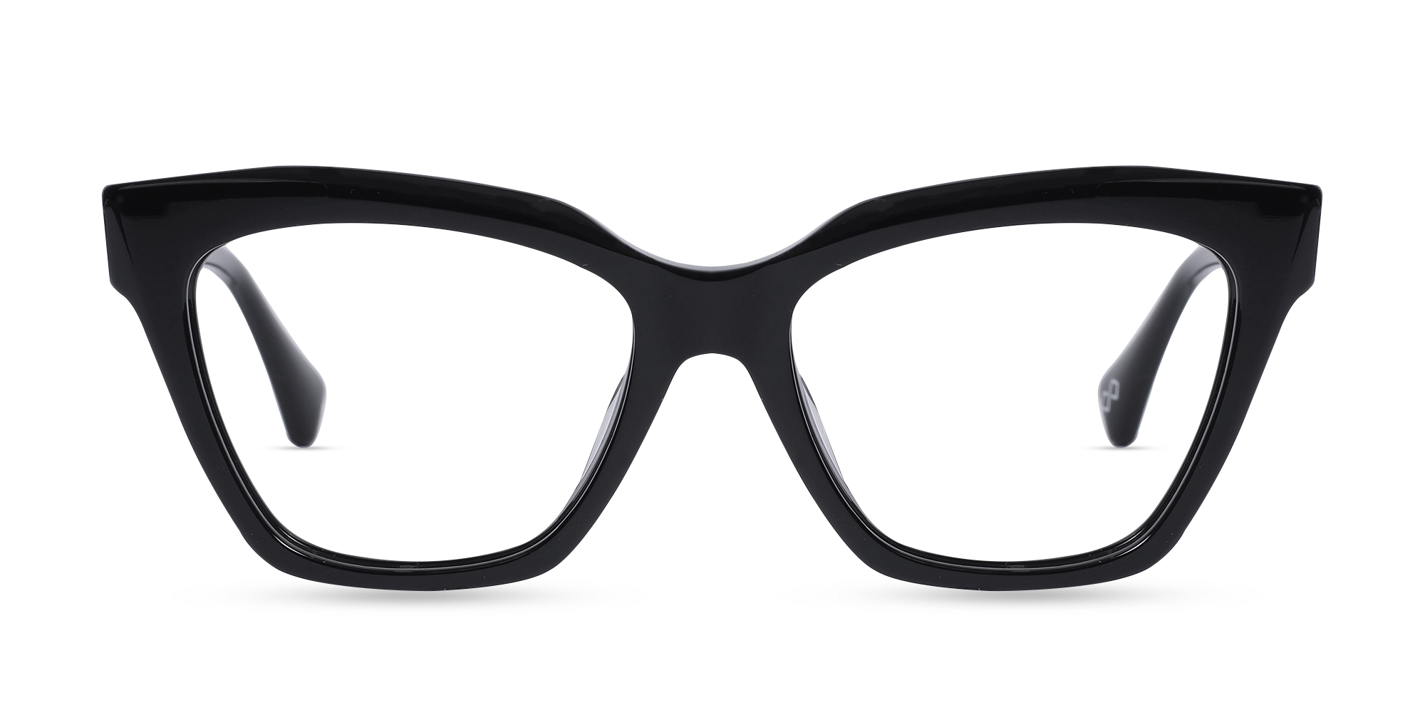 Black Square Cateye Glasses