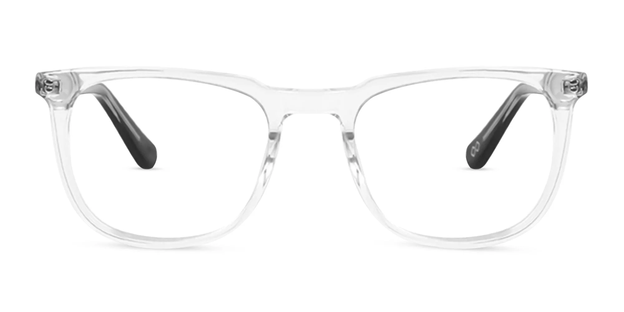 Crystal Clear Square Full Rim Glasses -1