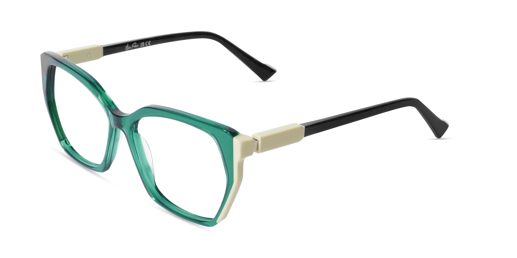 Teal Green Cat Eye Eyeglasses