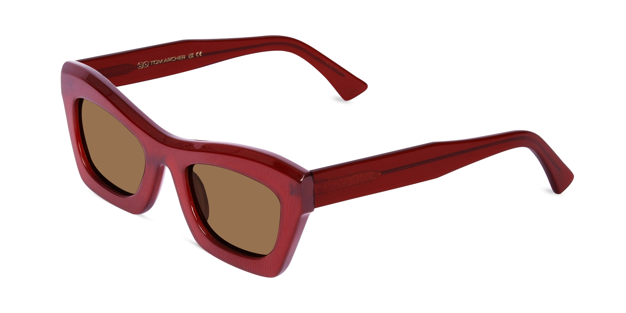 Red Thick Frame Sunglasses
