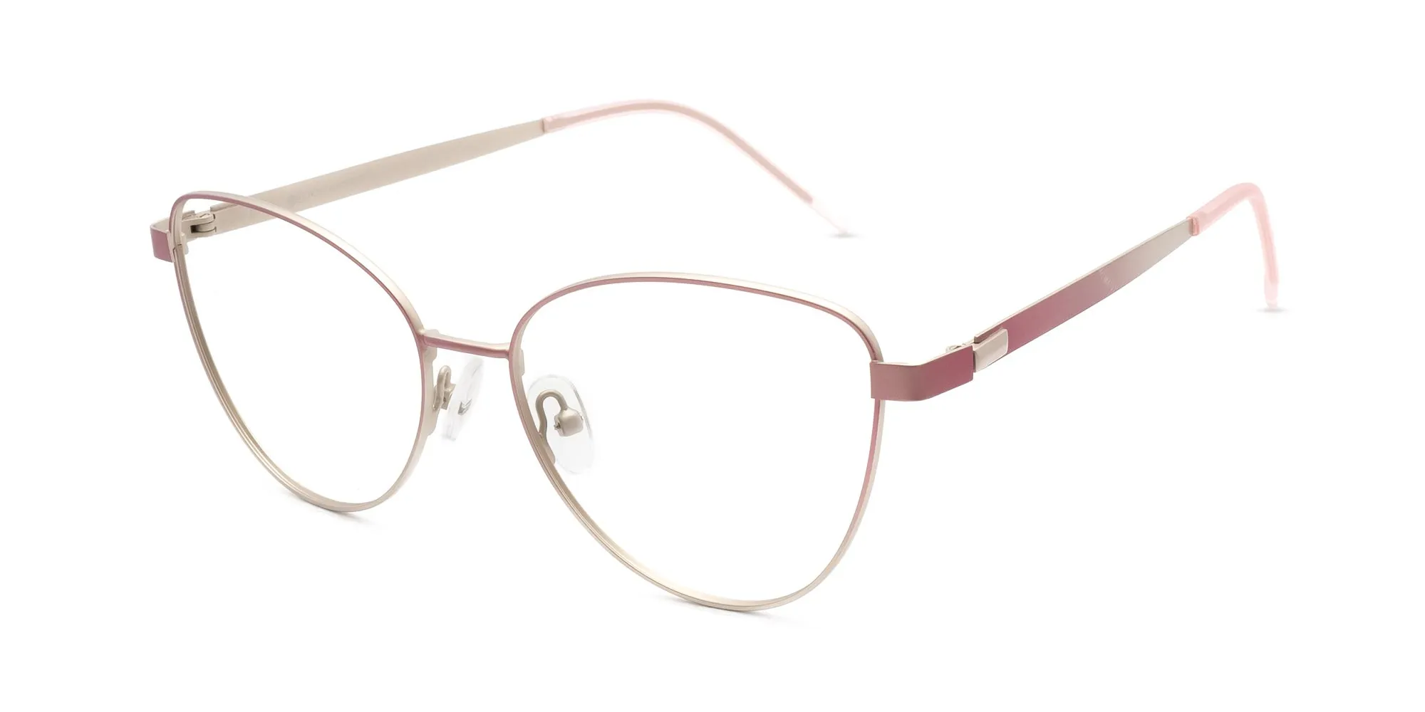 Wire Rim Cat Eye Glasses-2