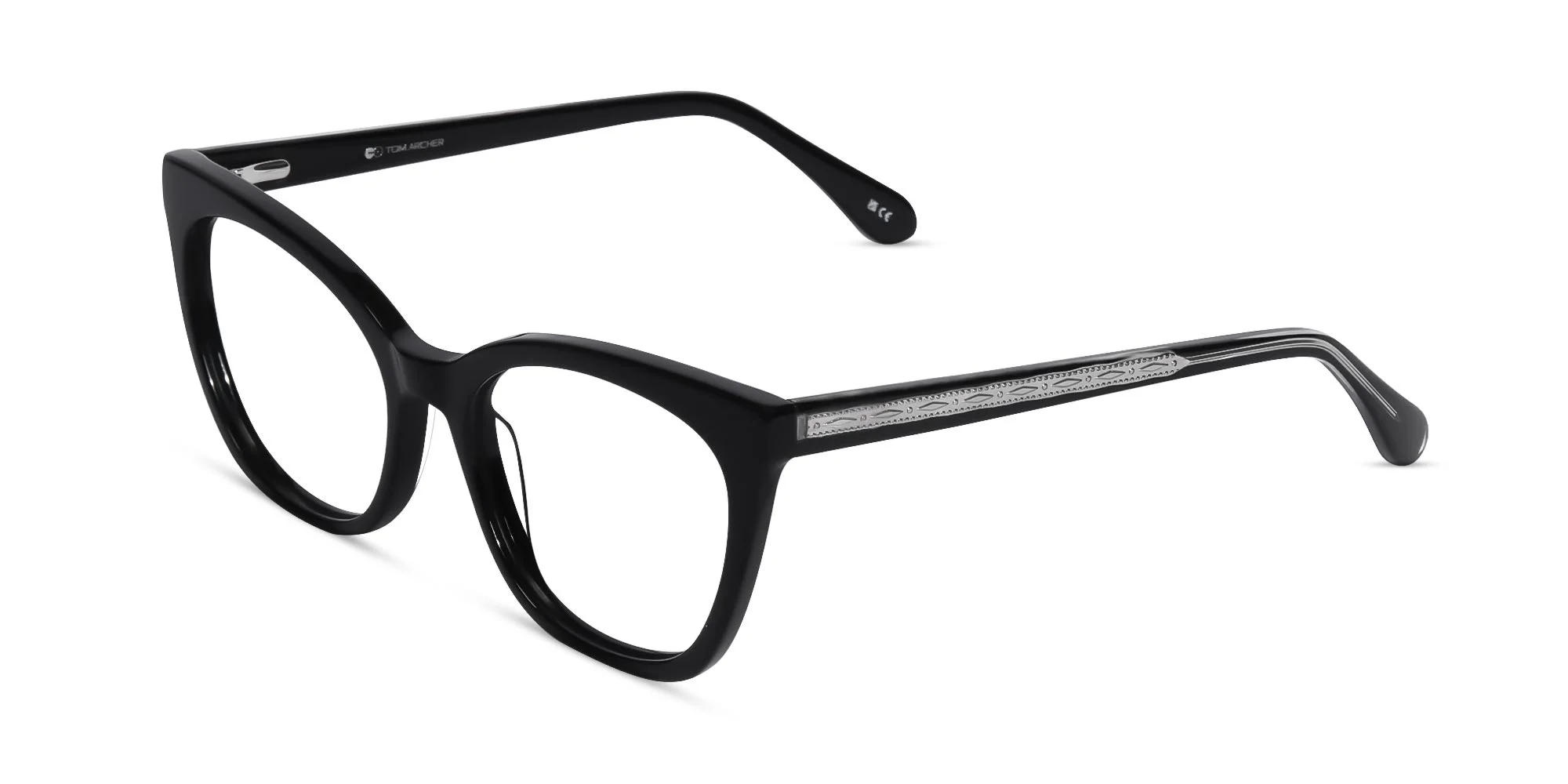 Black Cateye Full Rim Eyeglasses