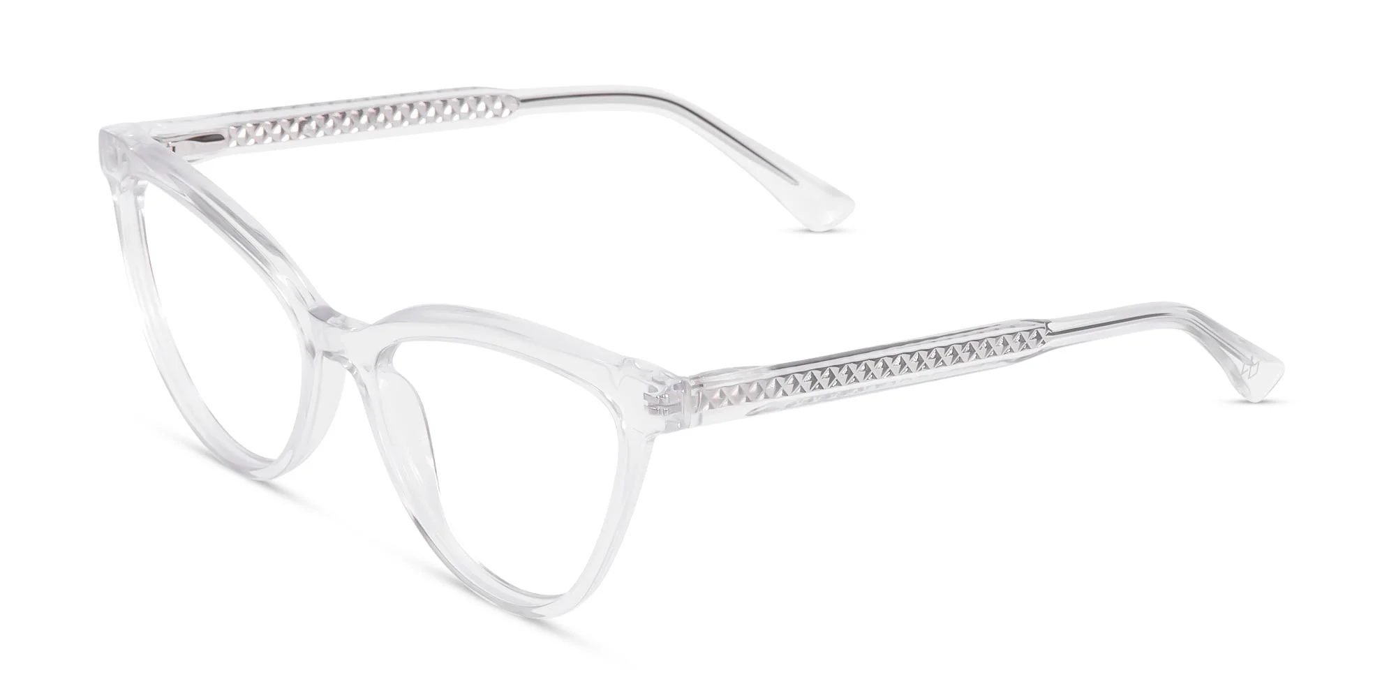 Clear Cat Eye Glasses-1