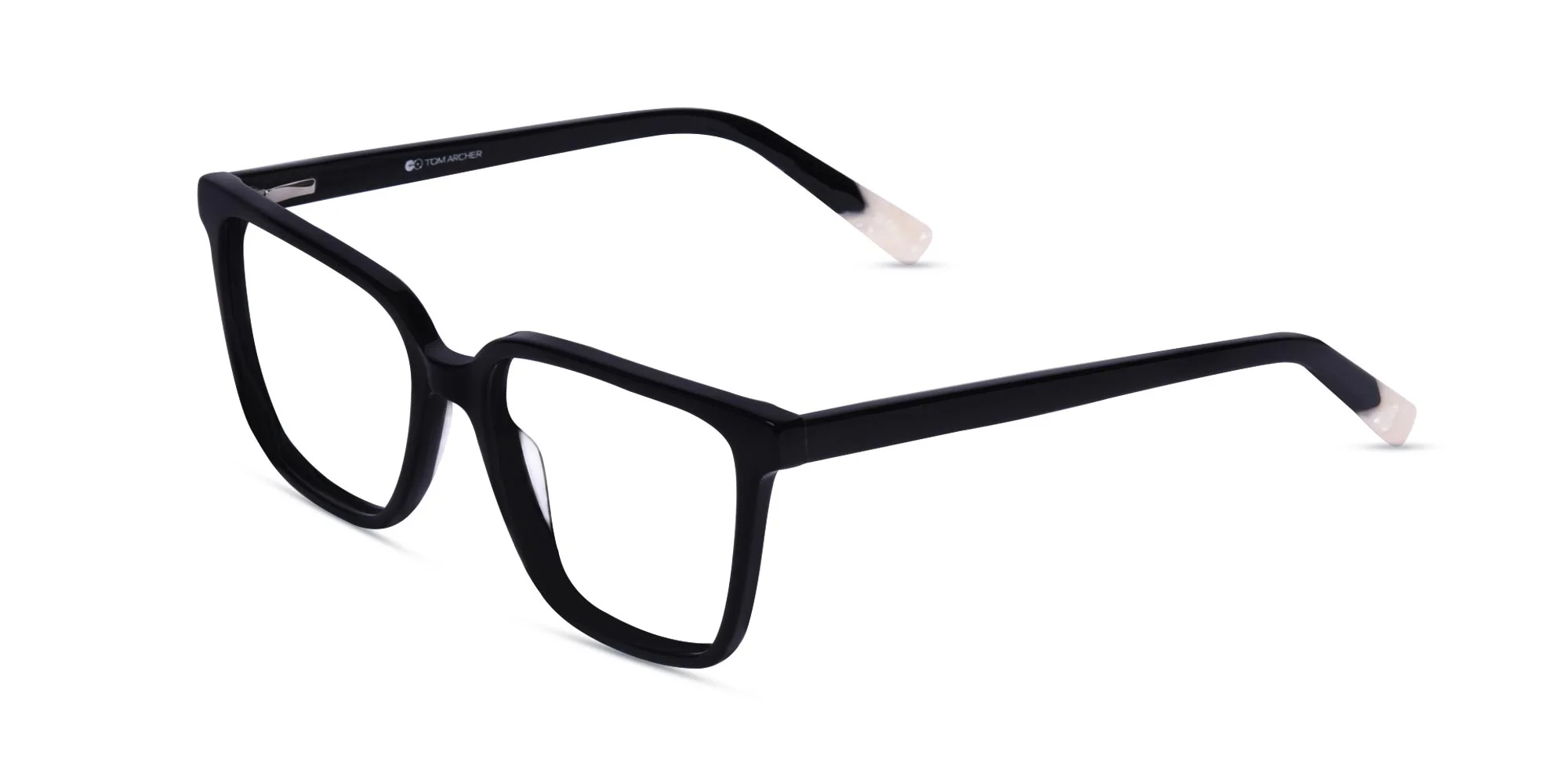 Black Acetate Square Eyeglasses