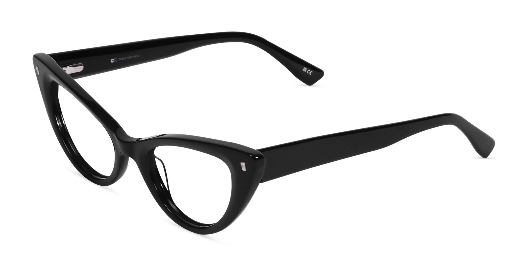 Black Cat Eye Prescription Glasses-1