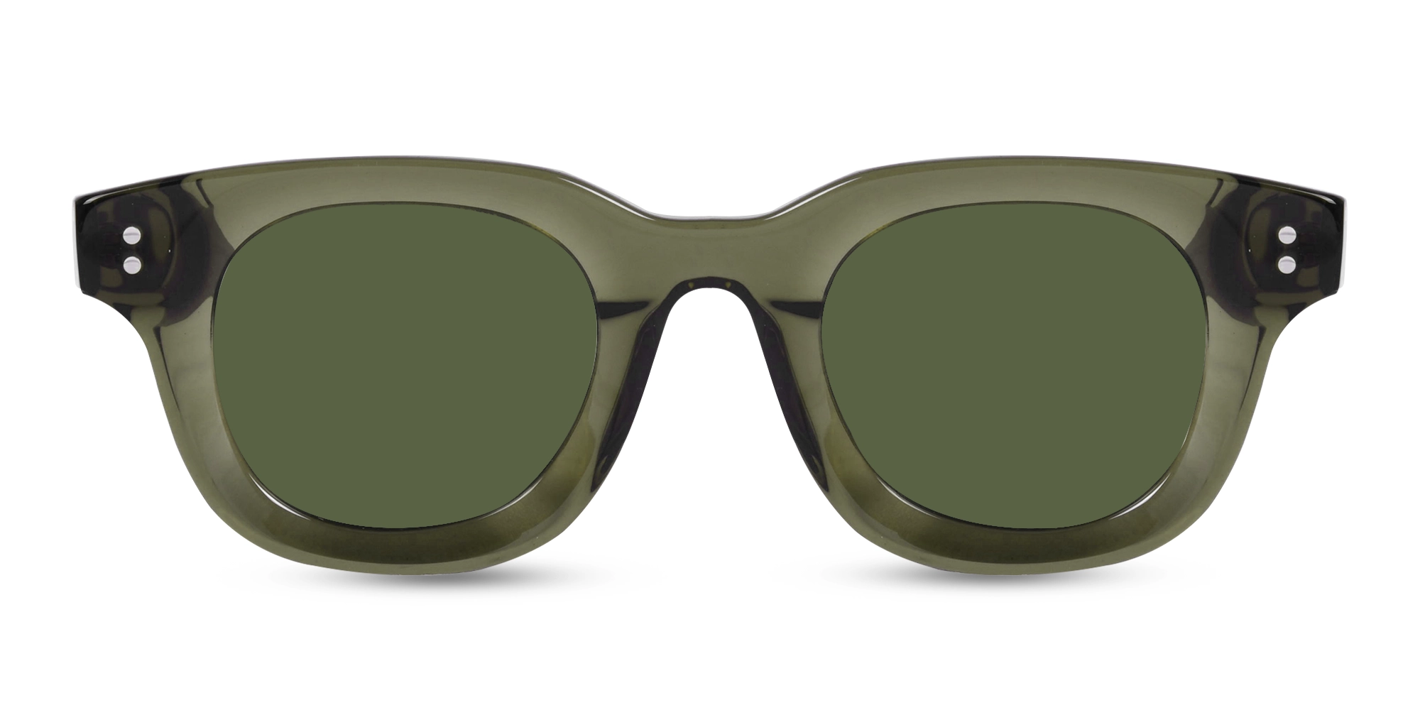 Transparent Green Sunglasses