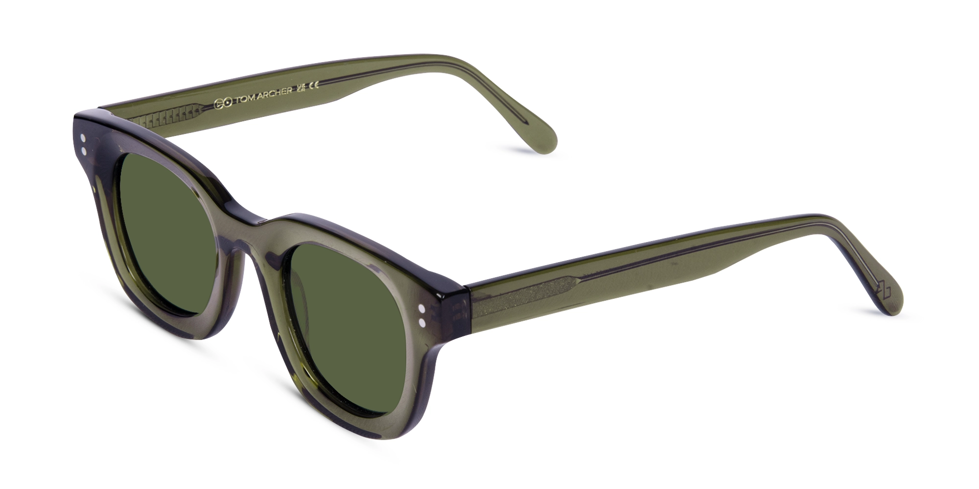 Transparent Green Sunglasses-1
