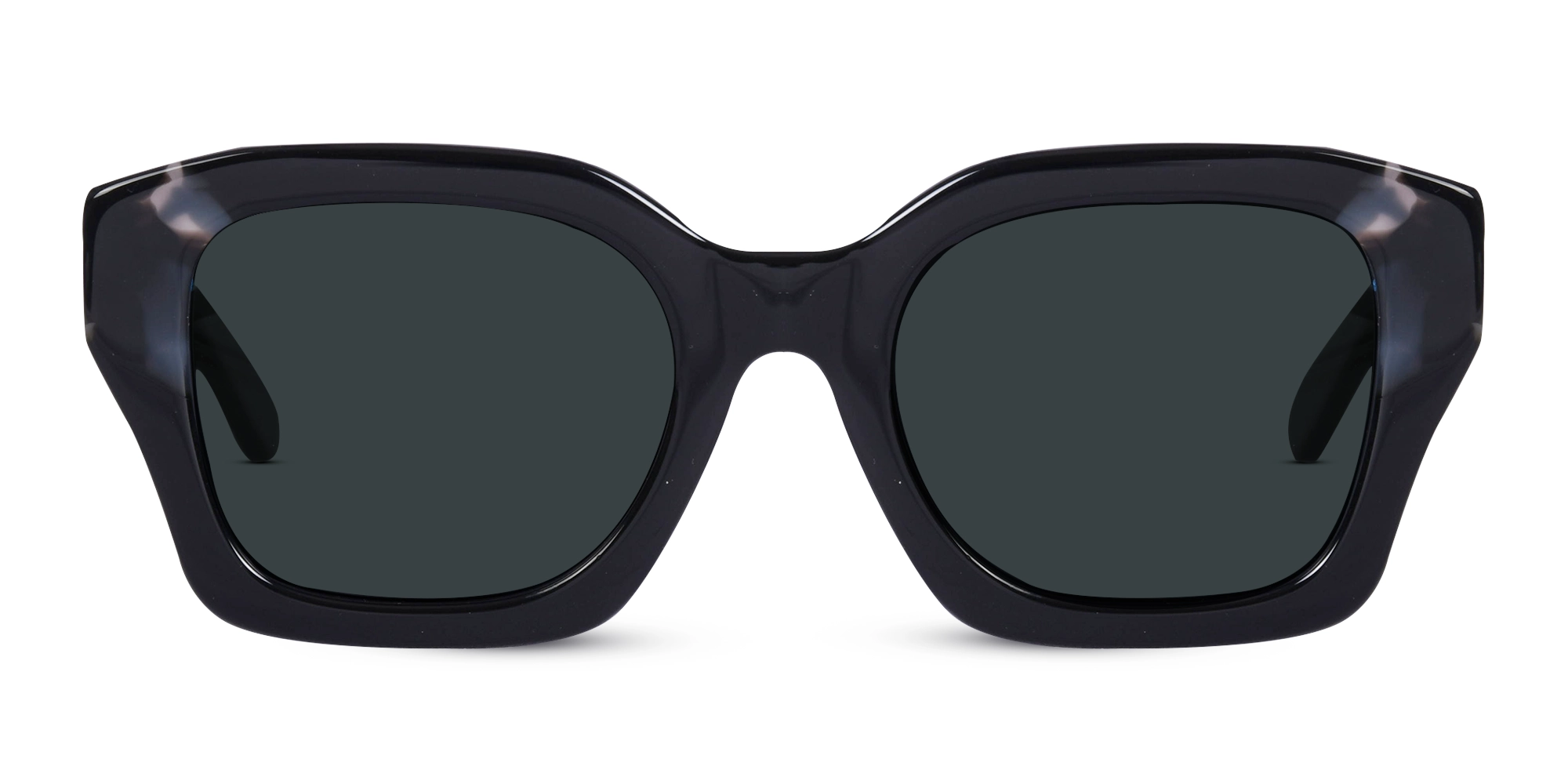 Designer Black Square Sunglasses