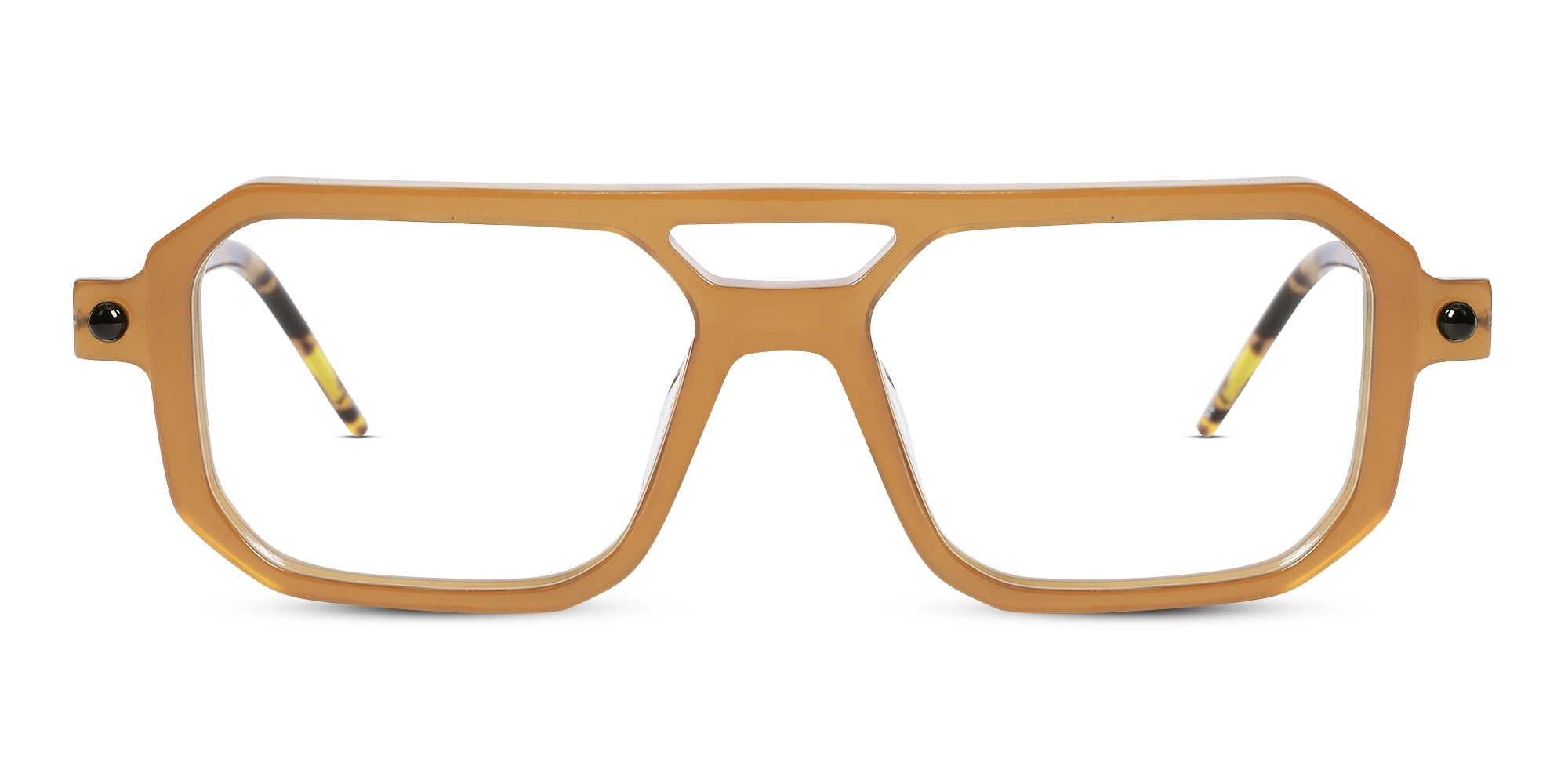 Orange Rectangle Glasses