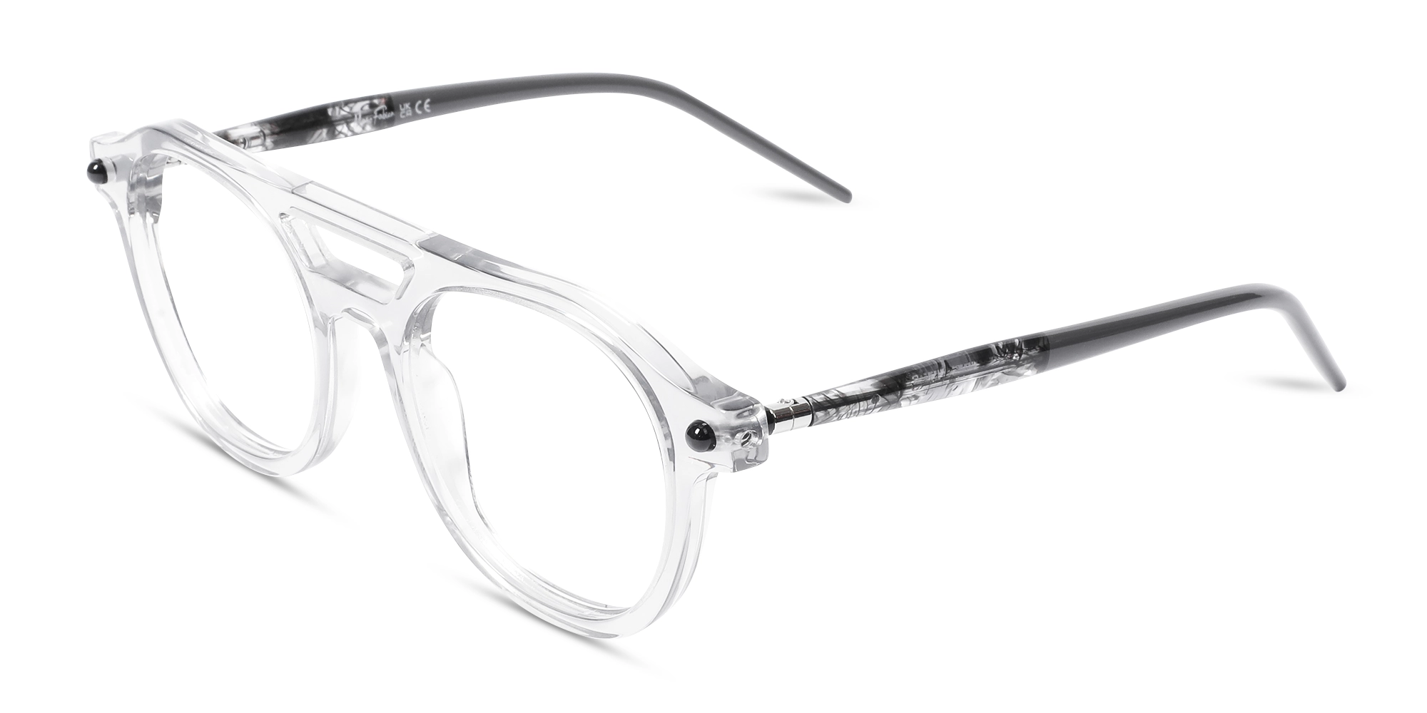 Silver Round Grey Glasses