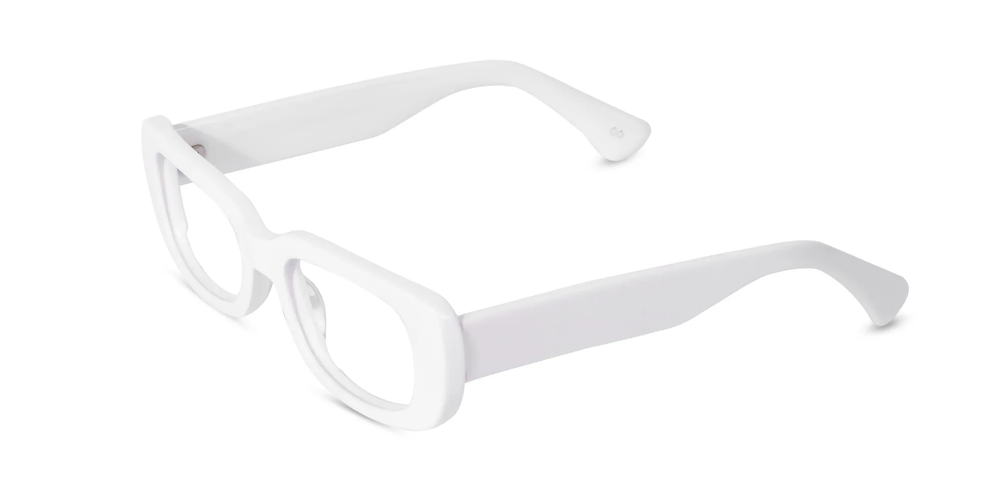 White Frame Glasses
