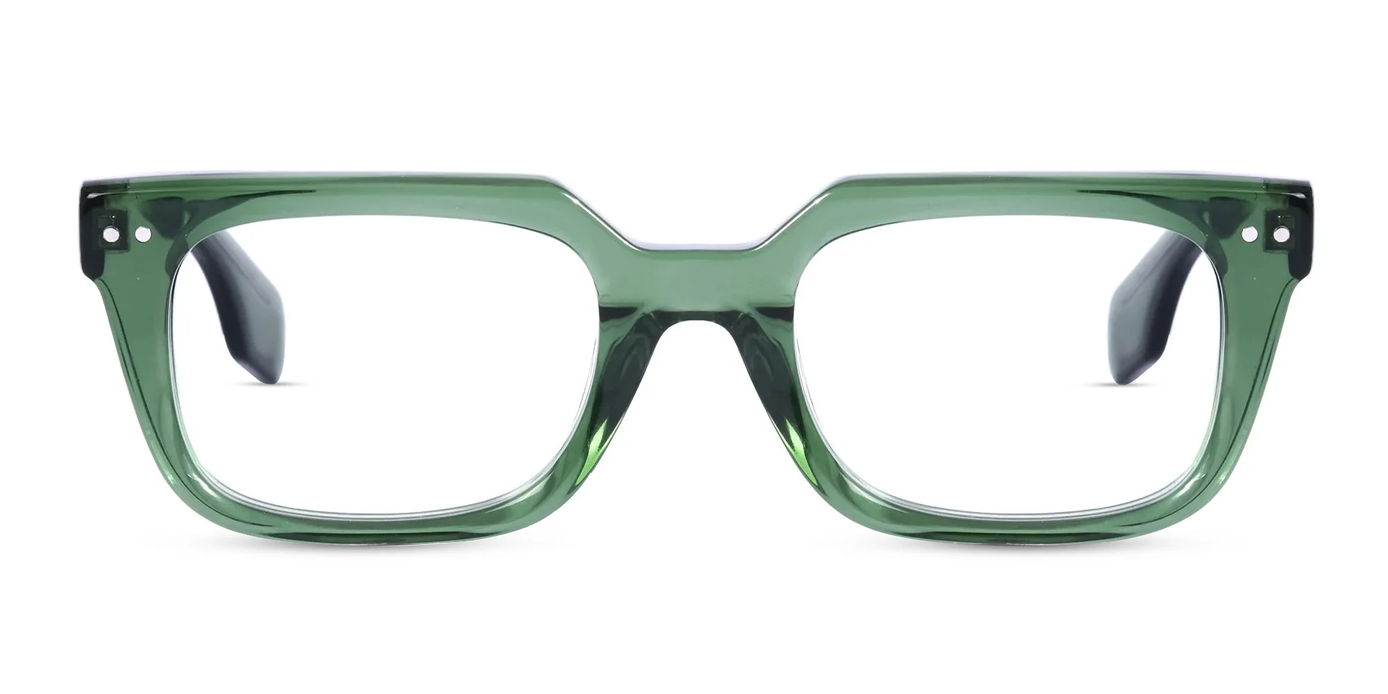 Green Square Glasses Frames